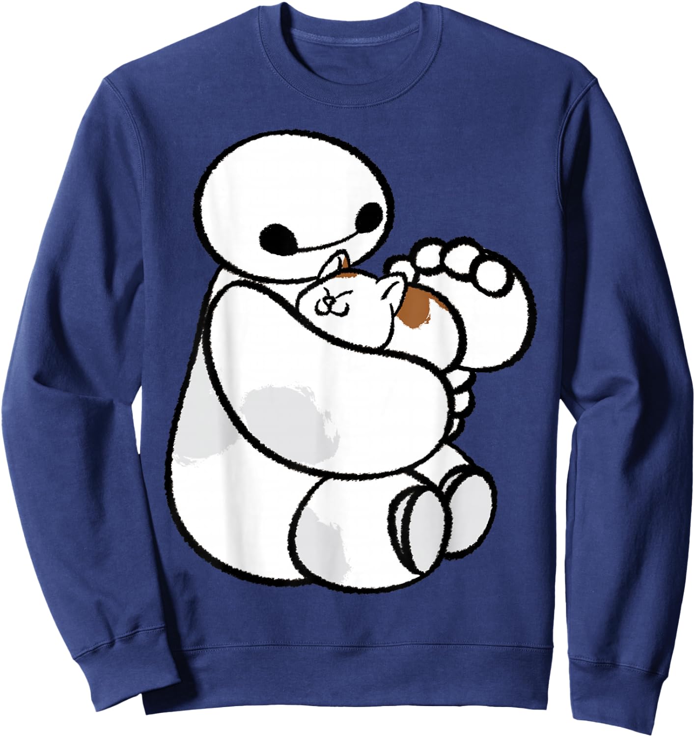 Disney Big Hero 6 Baymax Cat Cute Portrait Sweatshirt - Sweatshirt | Navy