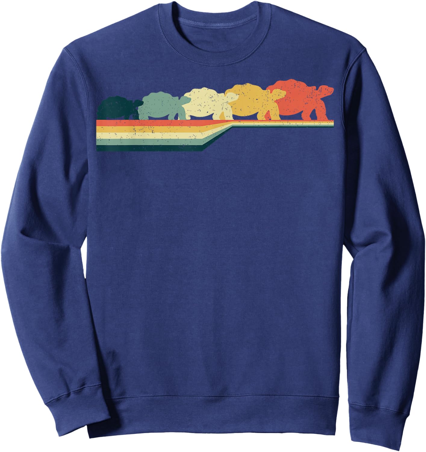TORTOISE Vintage Retro Style Cute Pet Gift Sweatshirt - Sweatshirt | Navy