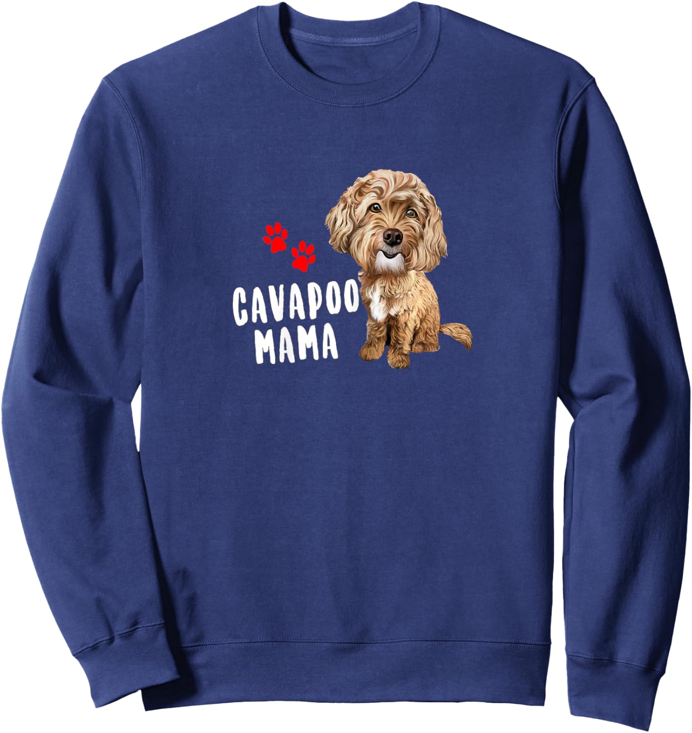 Cavapoo Lovers Cavapoo Mama Sweatshirt - Sweatshirt | Navy