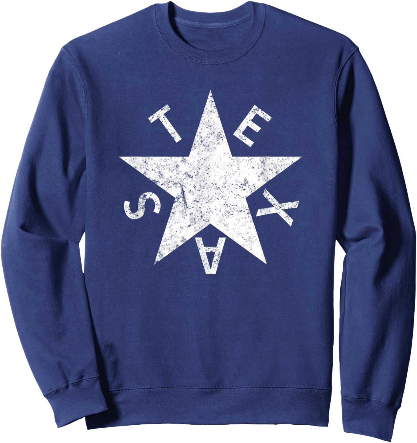 Lorenzo de Zavala Texas Flag Sweatshirt - Sweatshirt | Navy