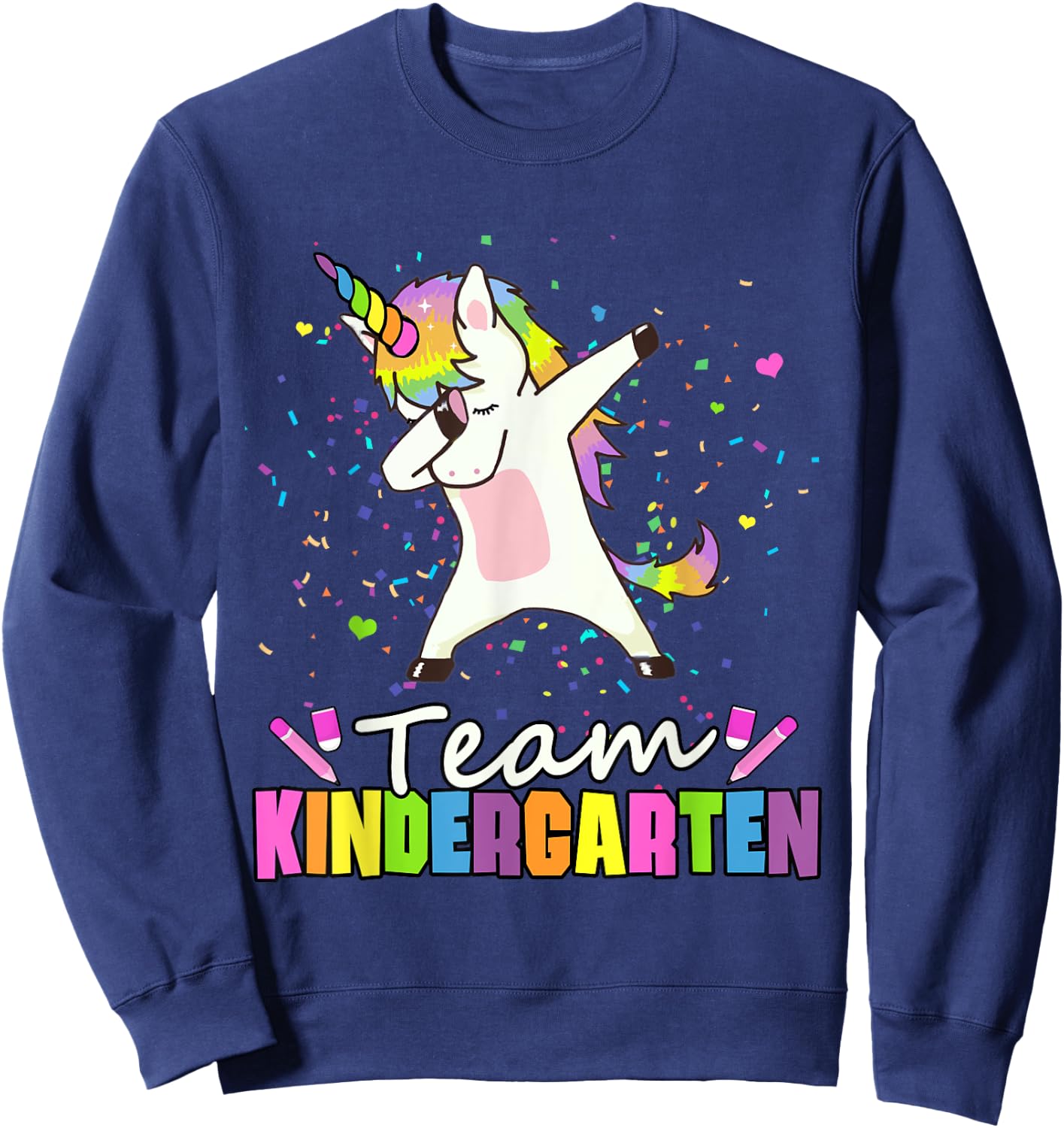 Team Kindergarten Unicorn Kinder Squad Sweatshirt - Sweatshirt | Navy
