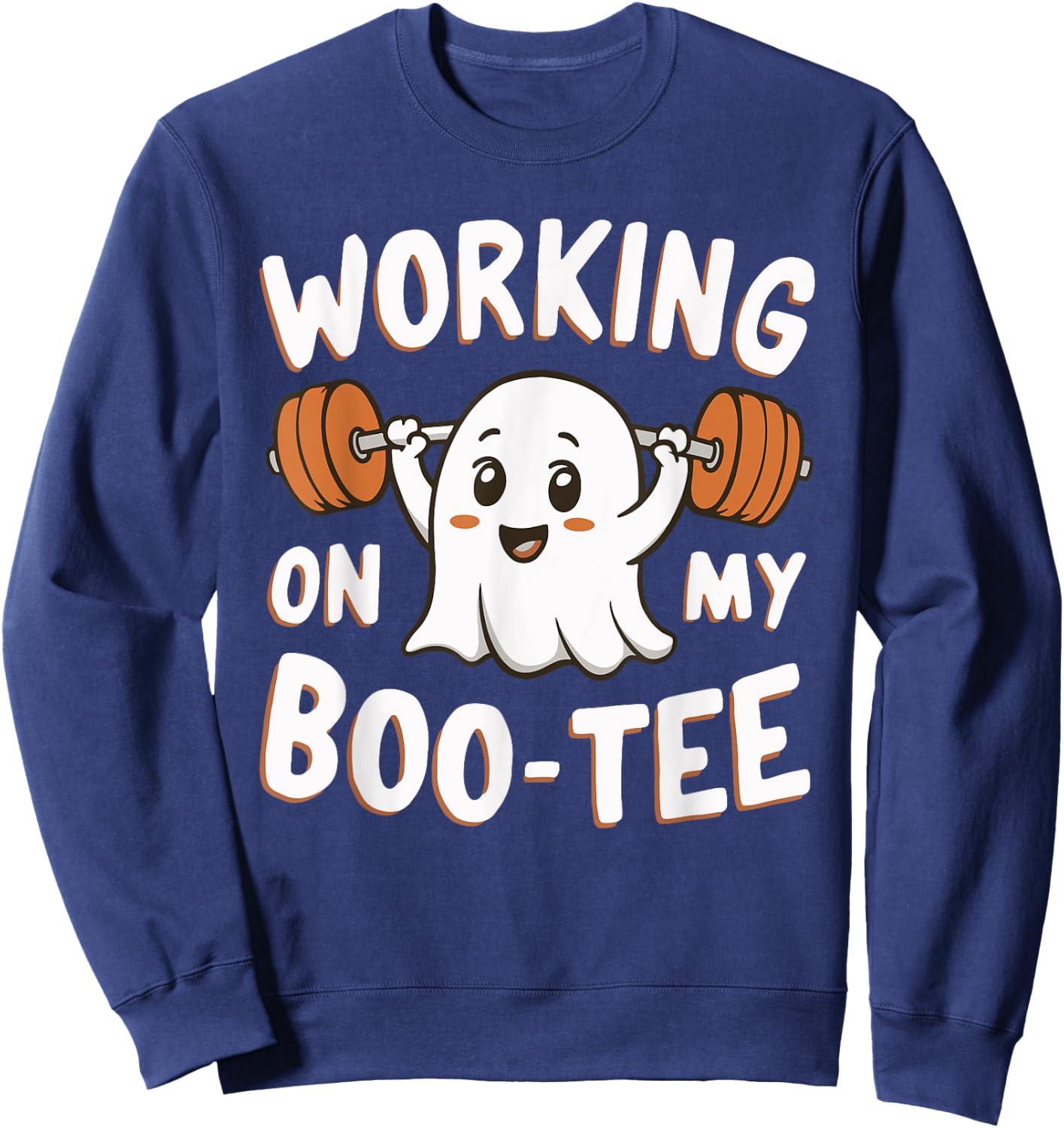 Working On My Boo Sweatshirt - Sweatshirt | Navy