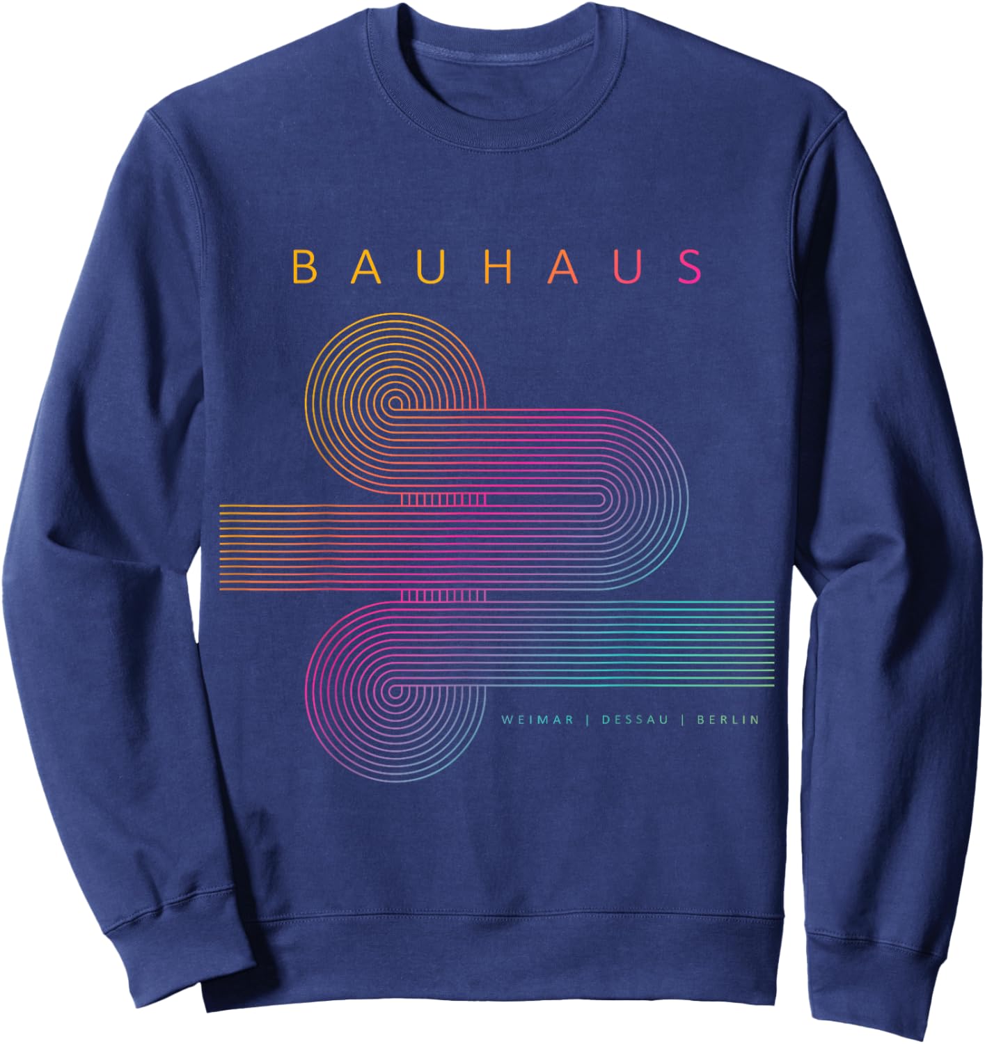 Bauhaus Poster 1923-100 Years of the Design School Sweatshirt - Sweatshirt | Navy