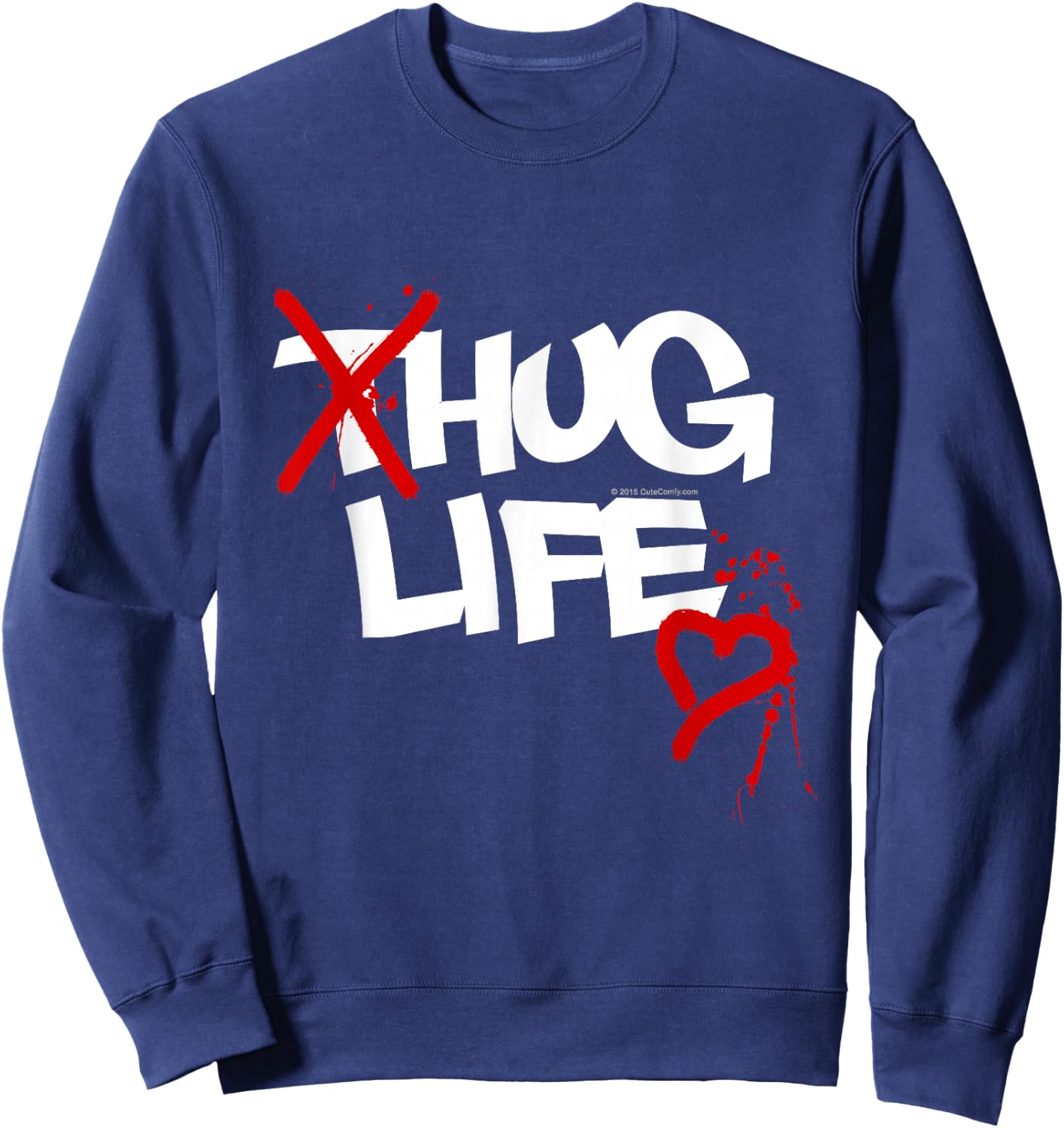 Hug Dealer Life Funny Extrovert 80s 90s Gen X Millennial Sweatshirt - Sweatshirt | Navy