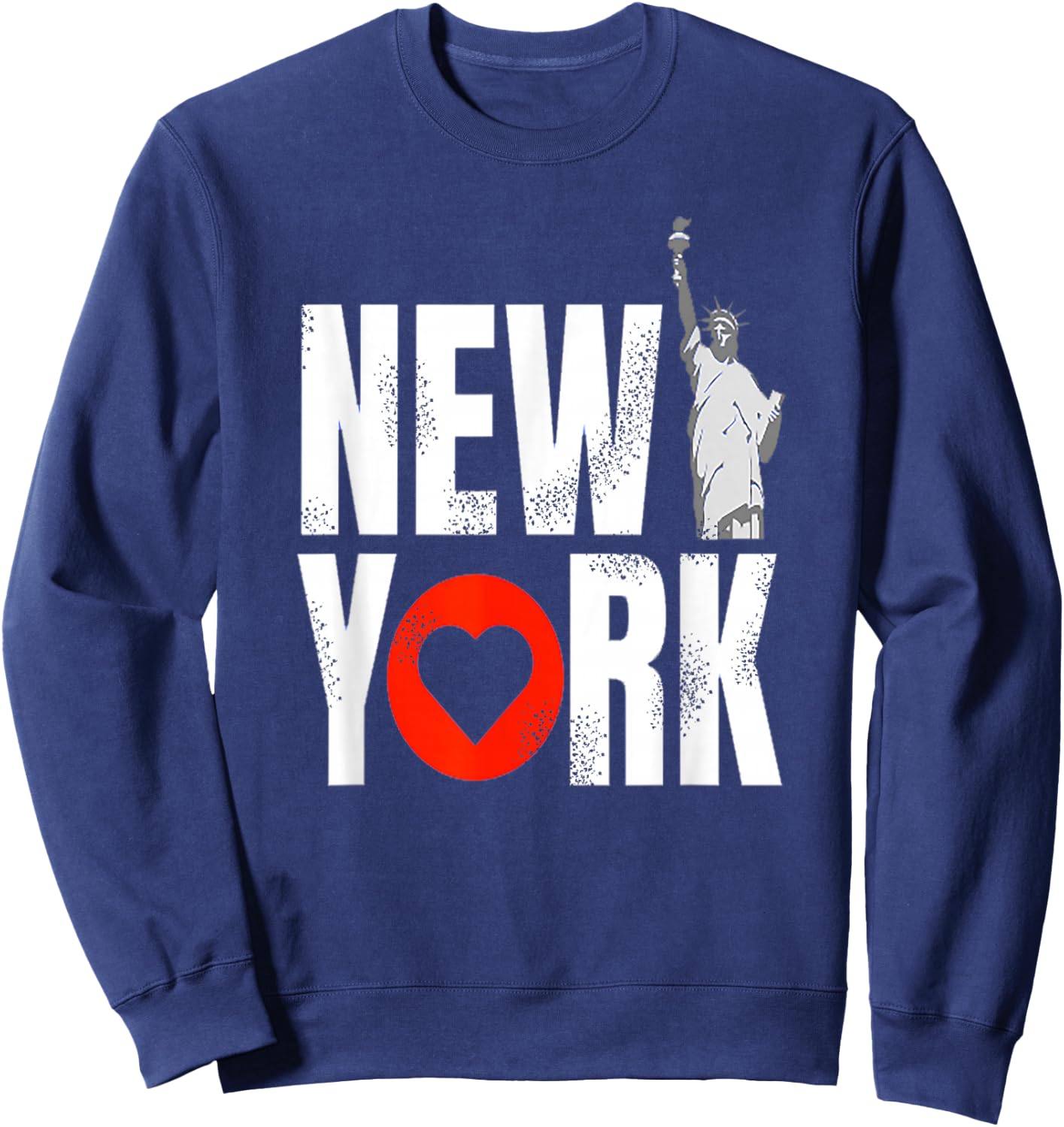 I Love New York City Statue of Liberty America Souvenirs Sweatshirt - Sweatshirt | Navy