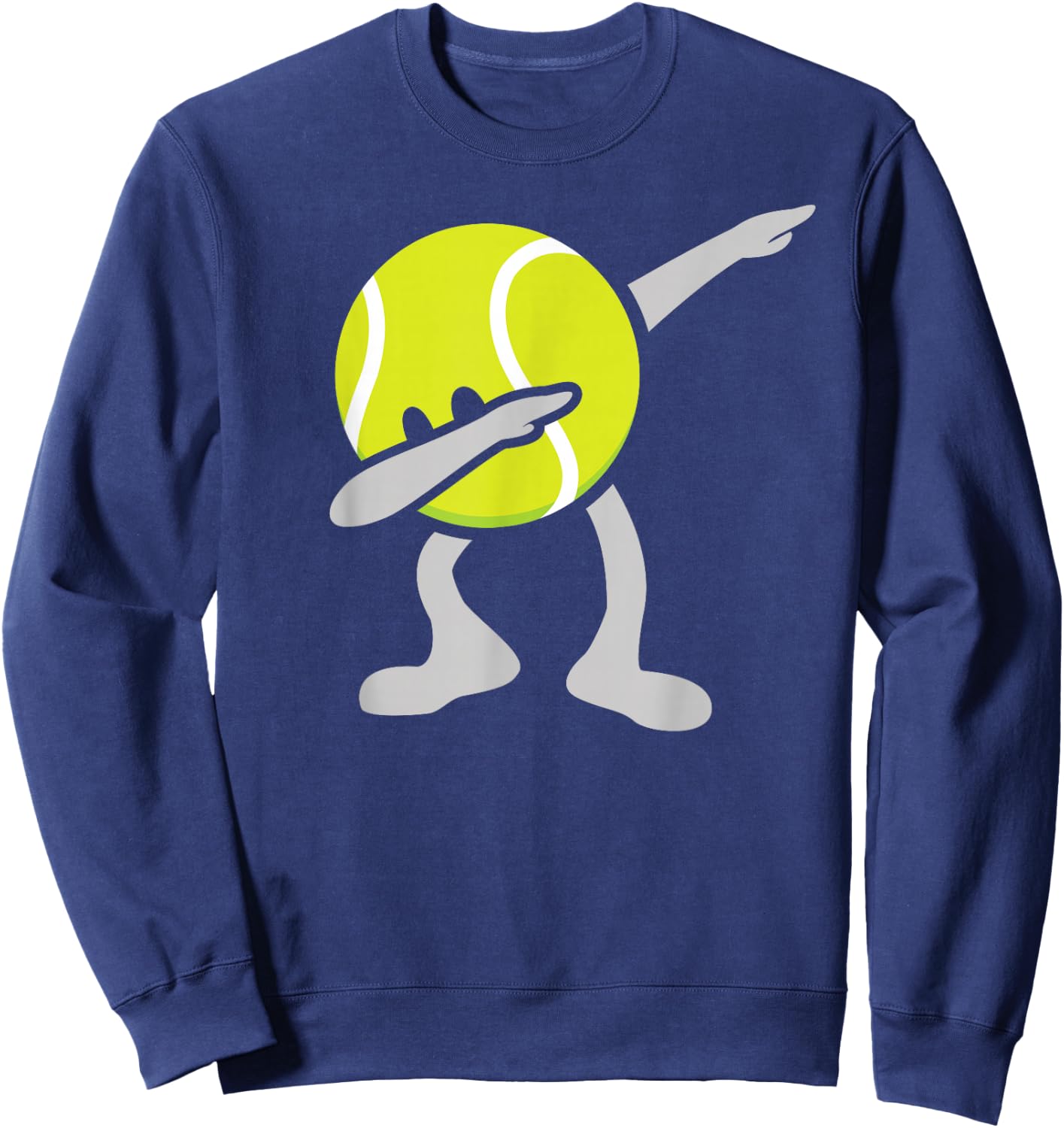 Funny Dabbing Tennis Ball Sweatshirt - Sweatshirt | Navy