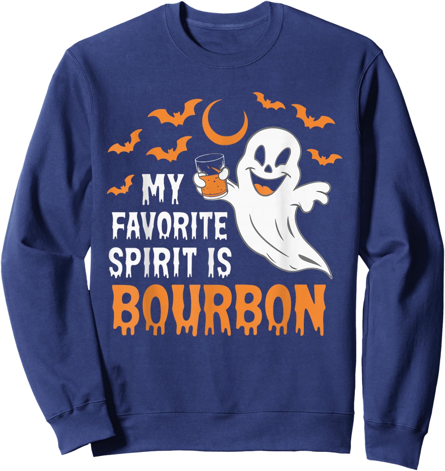 My Favorite Spirit Is Bourbon Sweatshirt - Sweatshirt | Navy