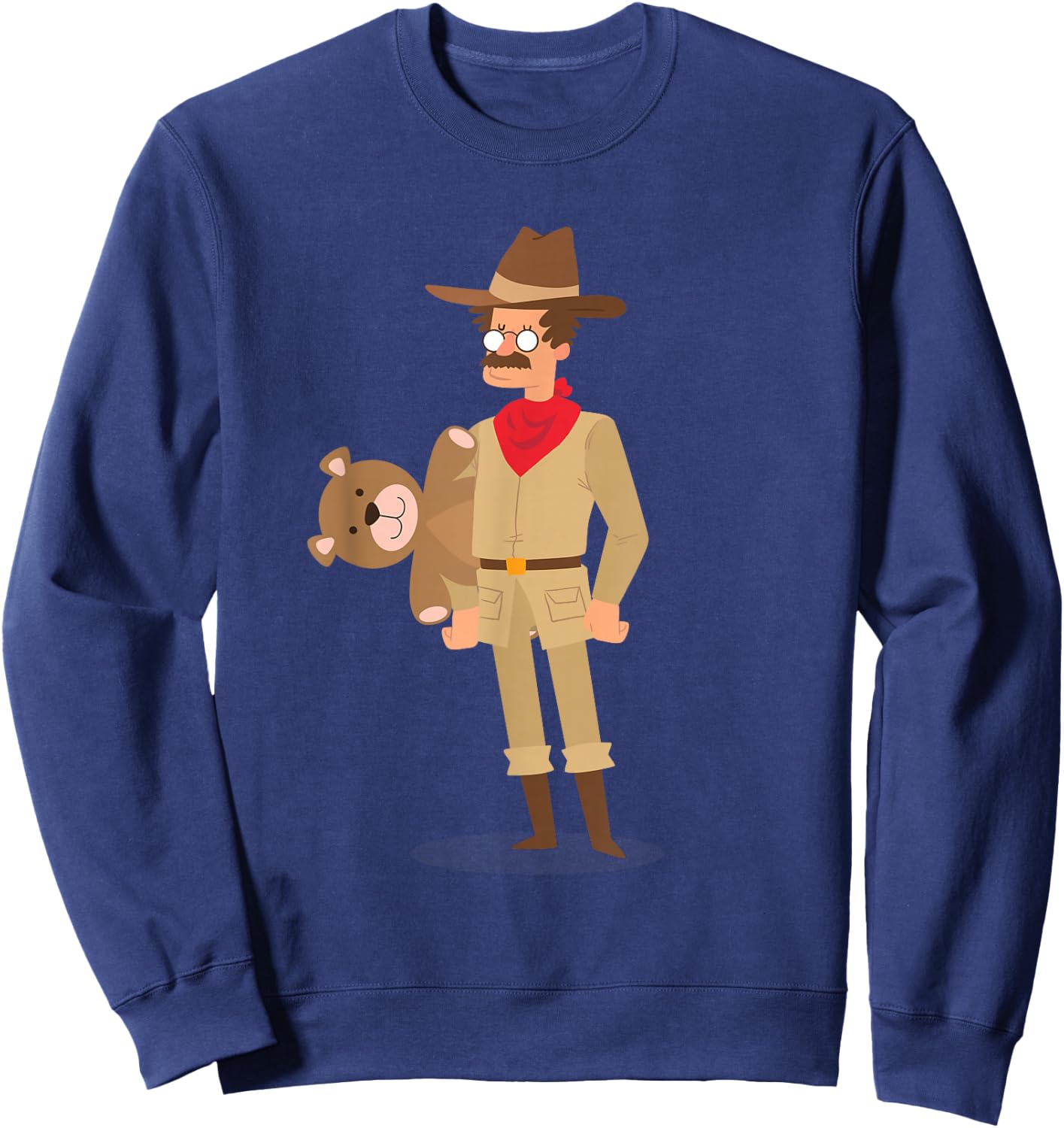 Teddy Roosevelt Shirt Teddy Bear Sweatshirt - Sweatshirt | Navy