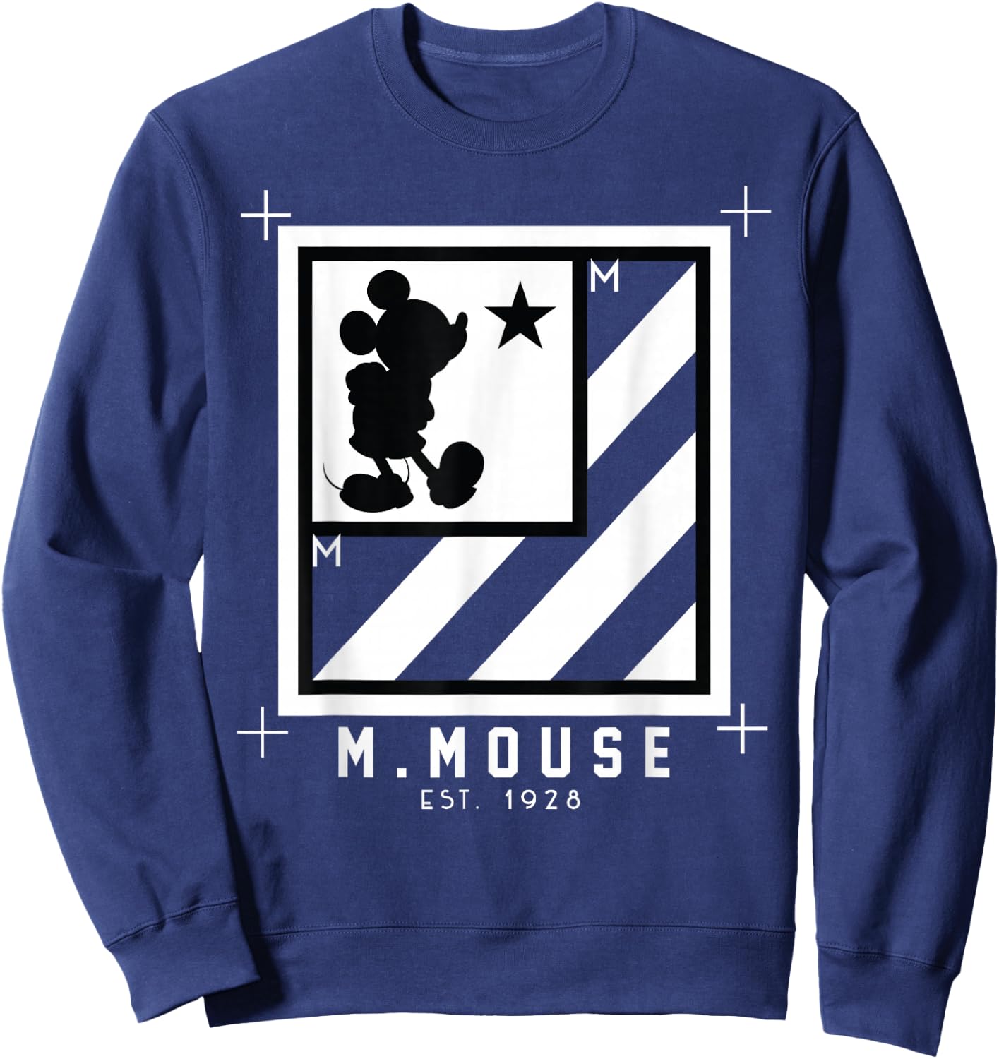 Disney - Mickey Mouse Box with stripes Sweatshirt - Sweatshirt | Navy