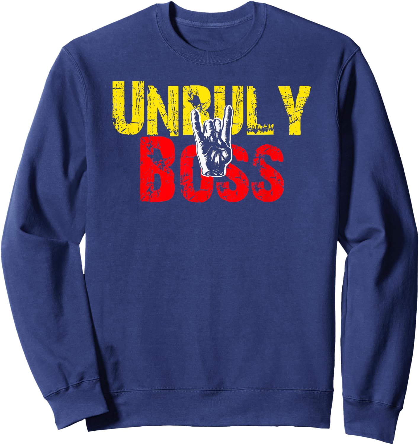 Unruly Boss Jamaica! Jamaican Dancehall Fan Sweatshirt - Sweatshirt | Navy