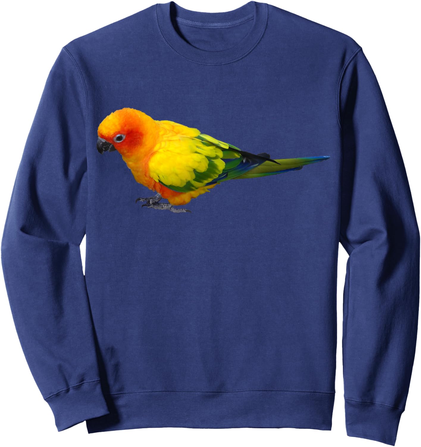 Sun Conure T Shirt - Colorful Parrot Bird Gift Sweatshirt - Sweatshirt | Navy