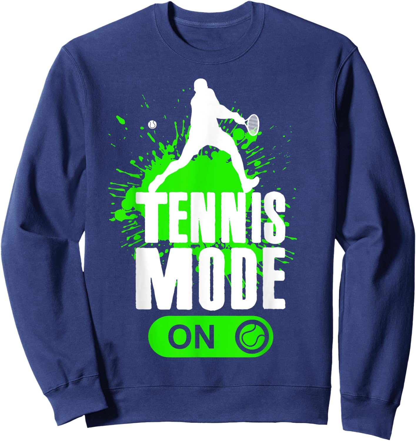 Tennis Mode On Cool Kids Youth Boys Tennis Player Gift Sweatshirt - Sweatshirt | Navy