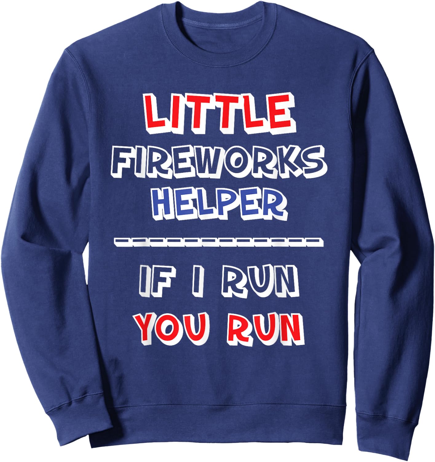 Little Fireworks Helper Expert Sweatshirt - Sweatshirt | Navy