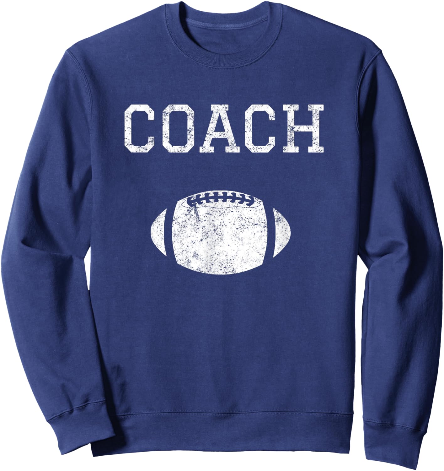 Vintage Football Coach Graphic Novelty Sweatshirt - Sweatshirt | Navy