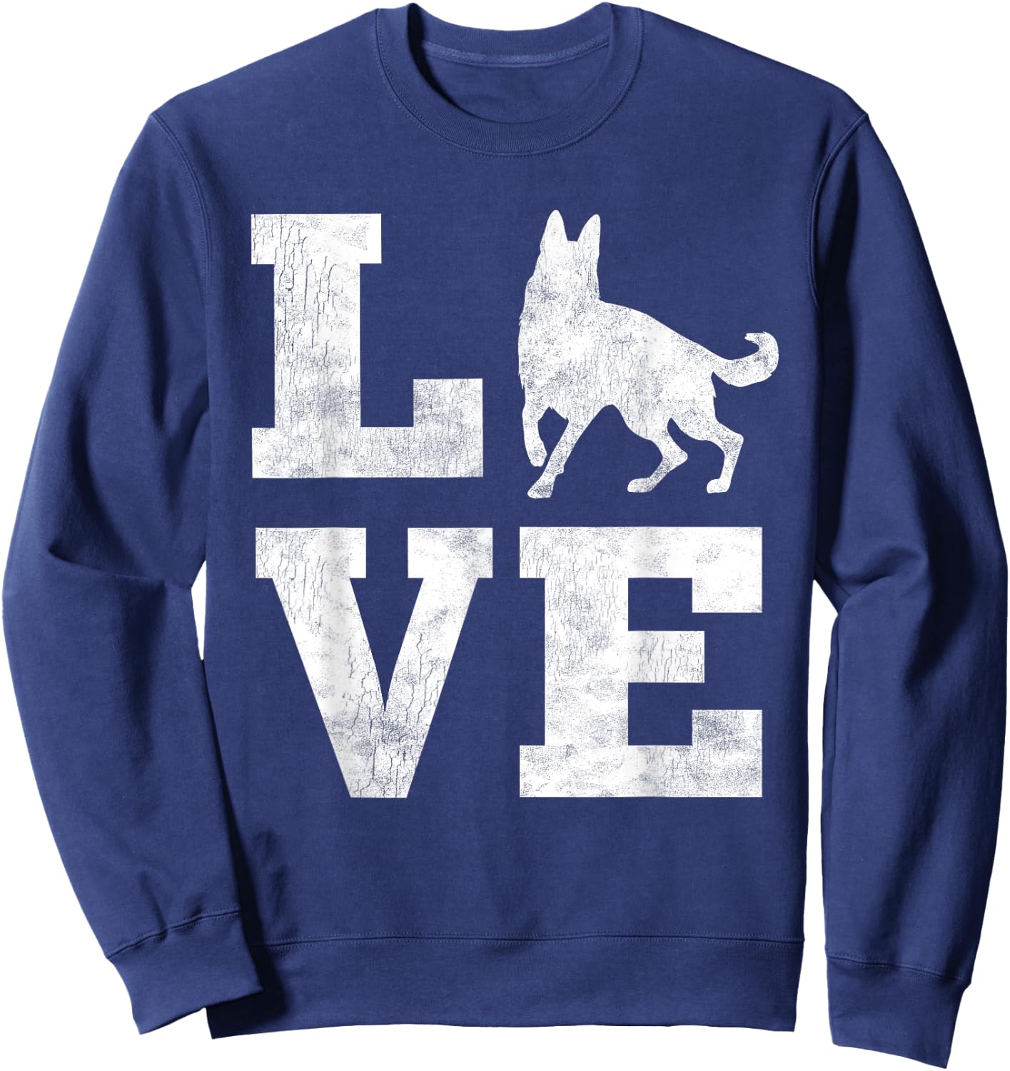 I Love My German Shepherd Shirt Funny Pet Dog Lover Gifts Sweatshirt - Sweatshirt | Navy