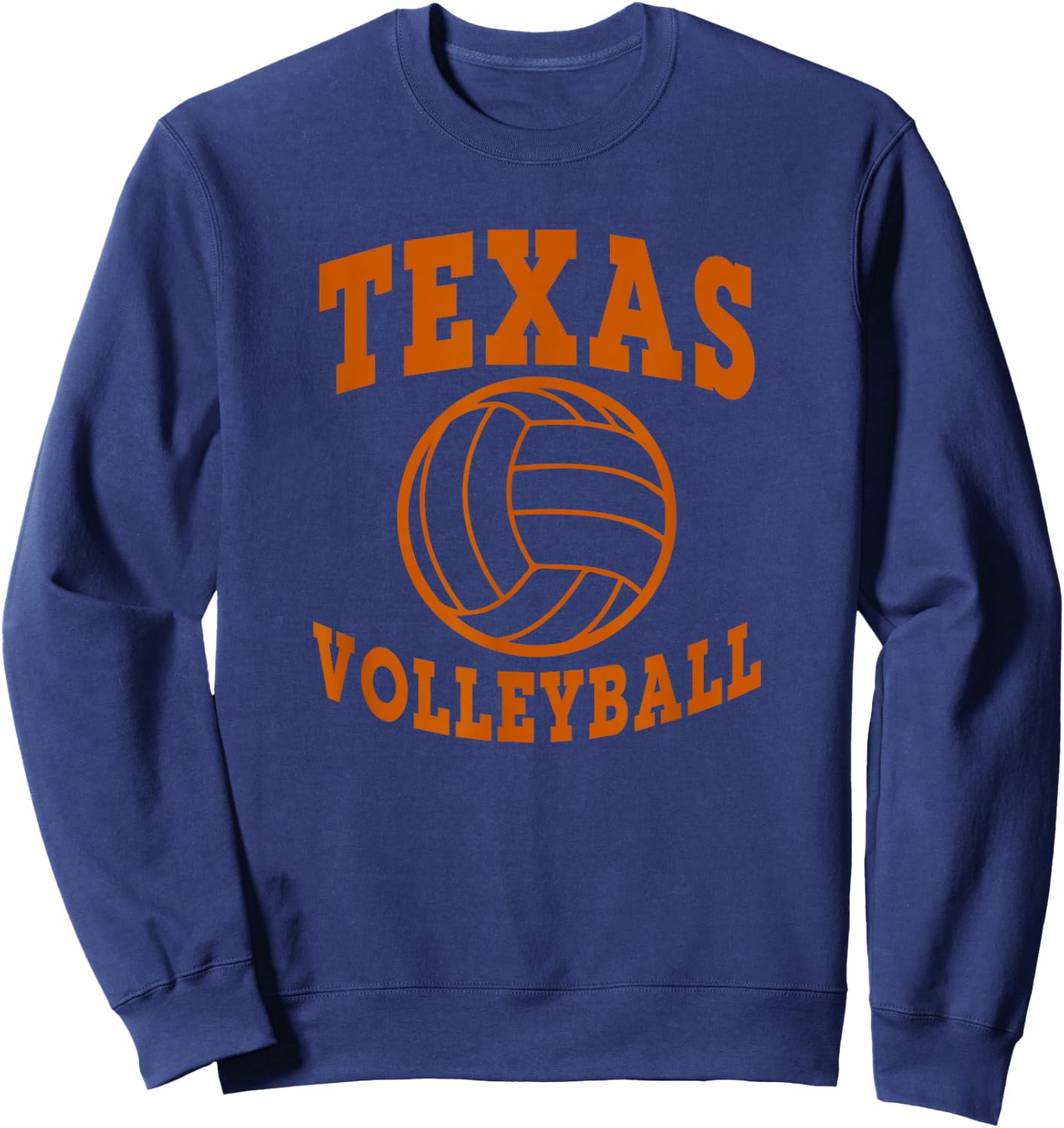 Texas Volleyball Block Style Sweatshirt - Sweatshirt | Navy