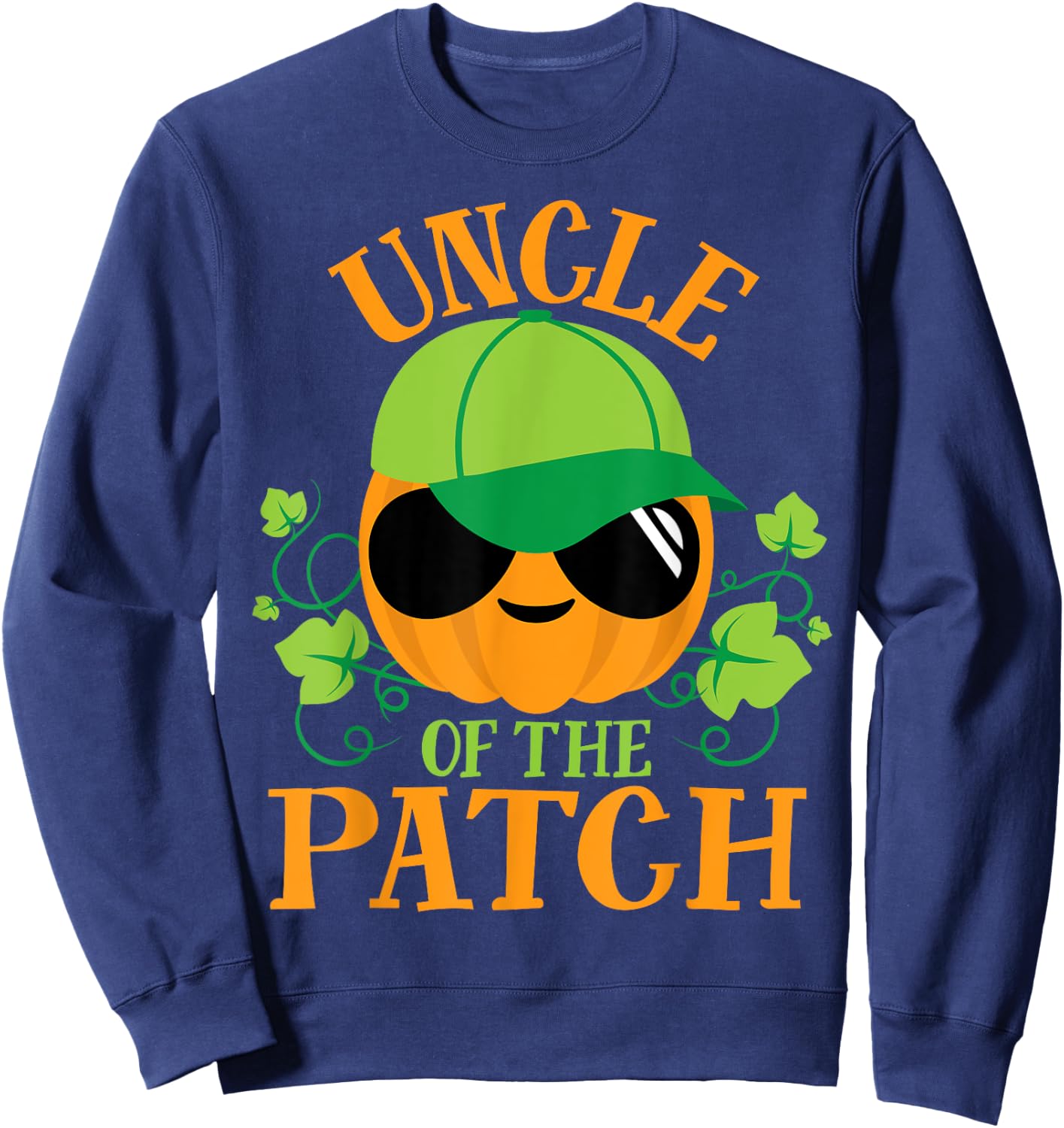 Uncle Pumpkin of the Patch Matching Family Set Men Halloween Sweatshirt - Sweatshirt | Navy