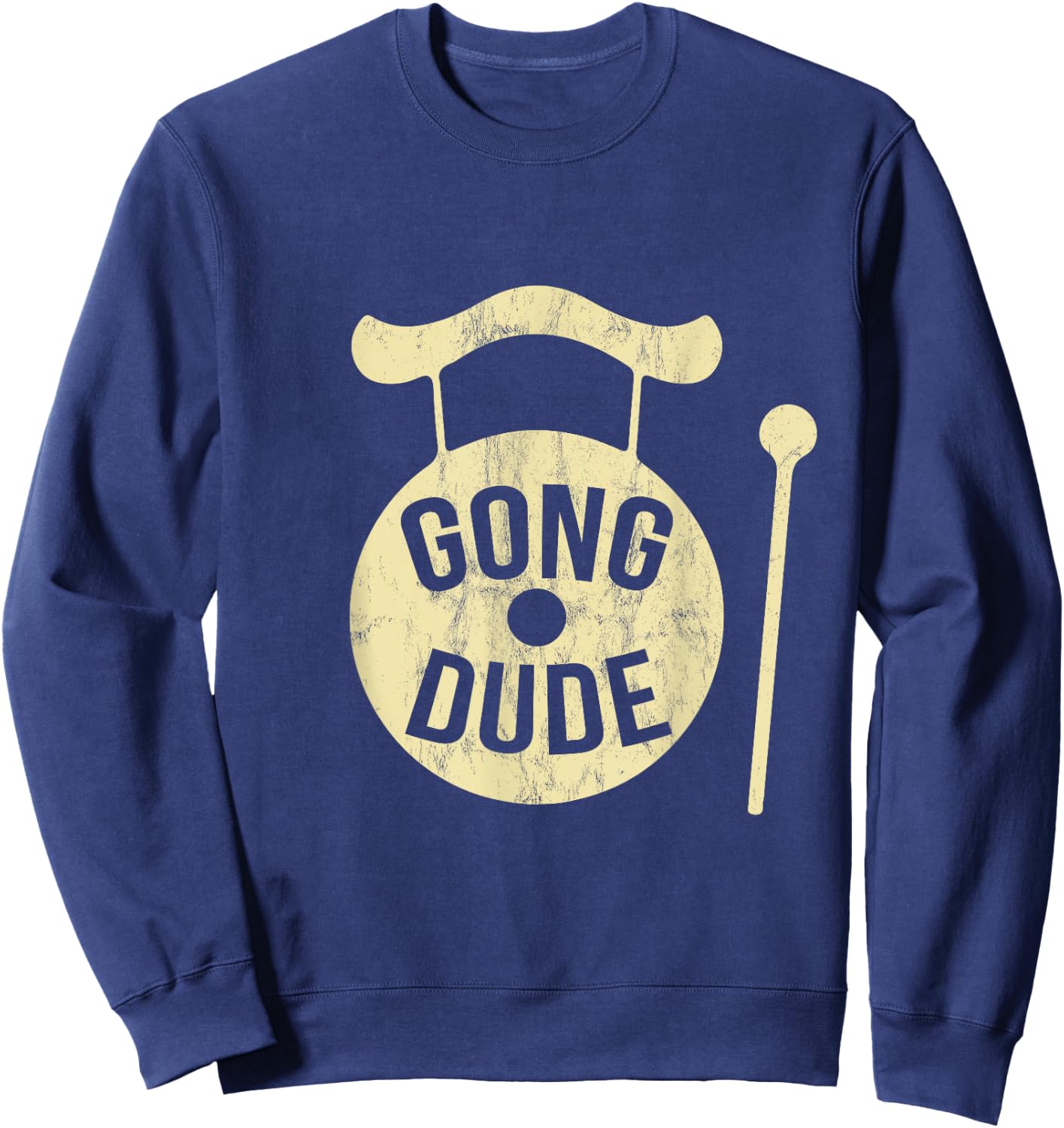 Gong Instrument Geschenk Black -Adults Retro Vintage Music Sweatshirt - Sweatshirt | Navy