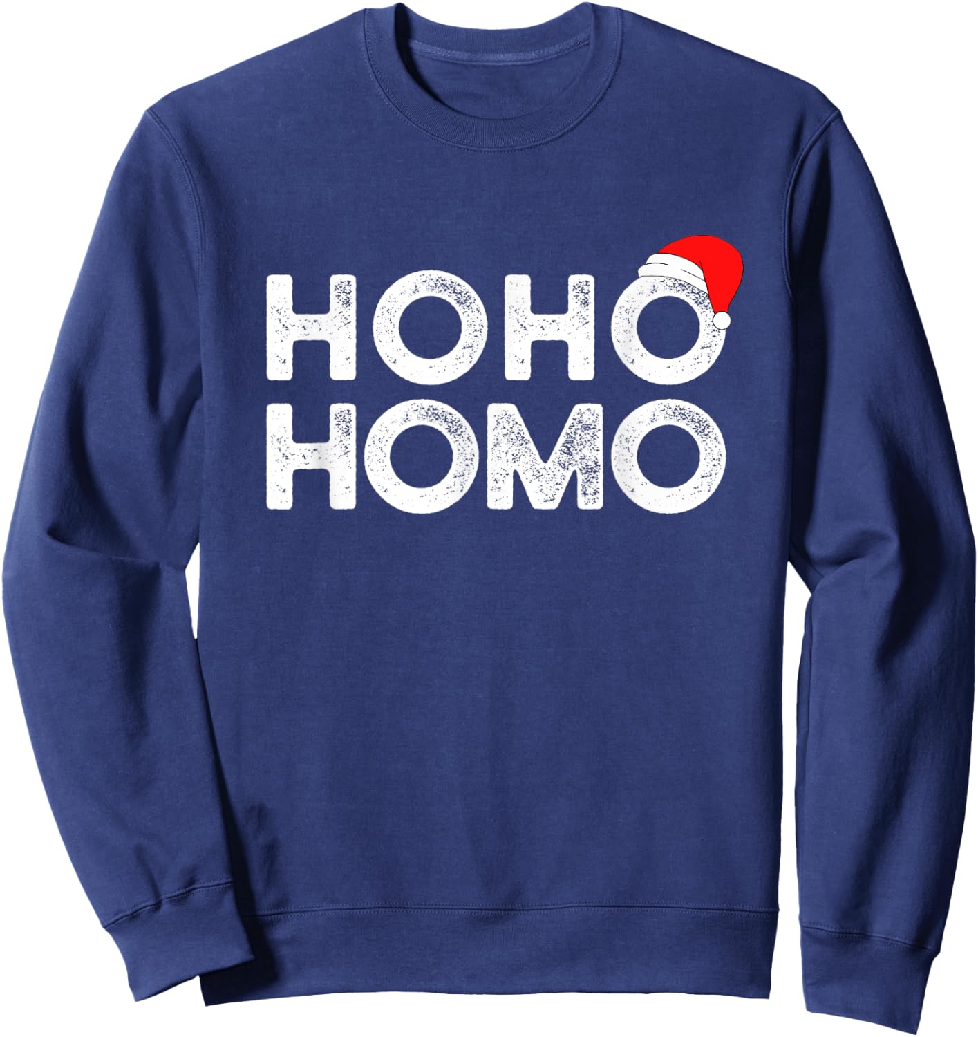 Hoho Homo Gay Christmas Sweatshirt - Sweatshirt | Navy