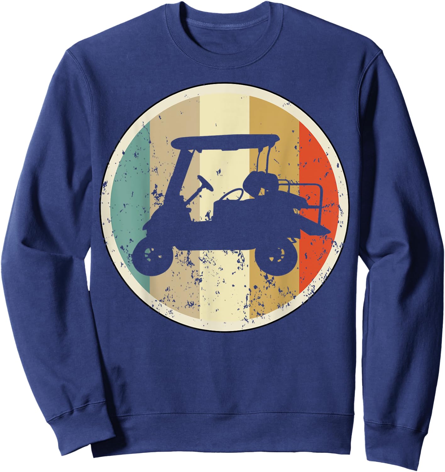 Golf Cart Car Player Golfer Golfing Sports Sweatshirt - Sweatshirt | Navy