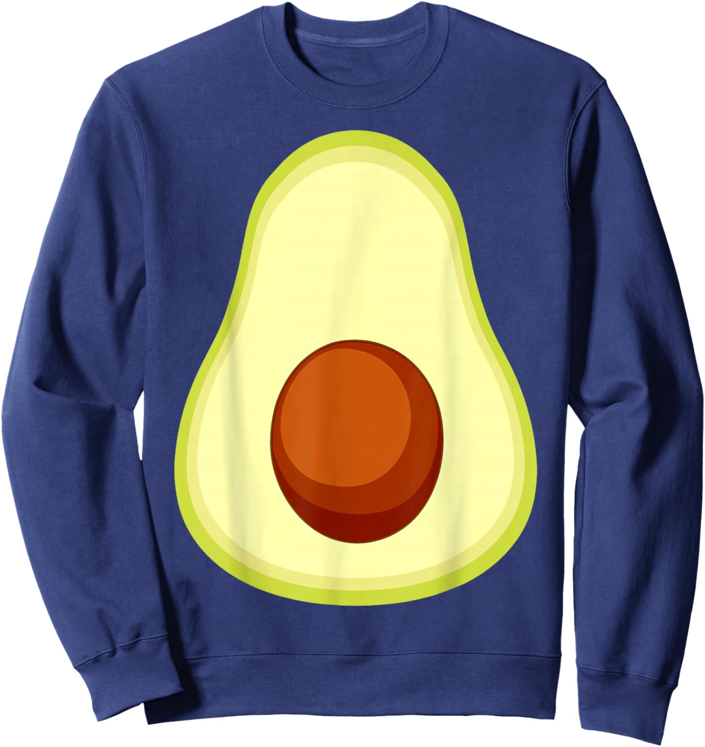 Funny Avocado Costume for Kids and Pregnant Moms Halloween Sweatshirt - Sweatshirt | Navy