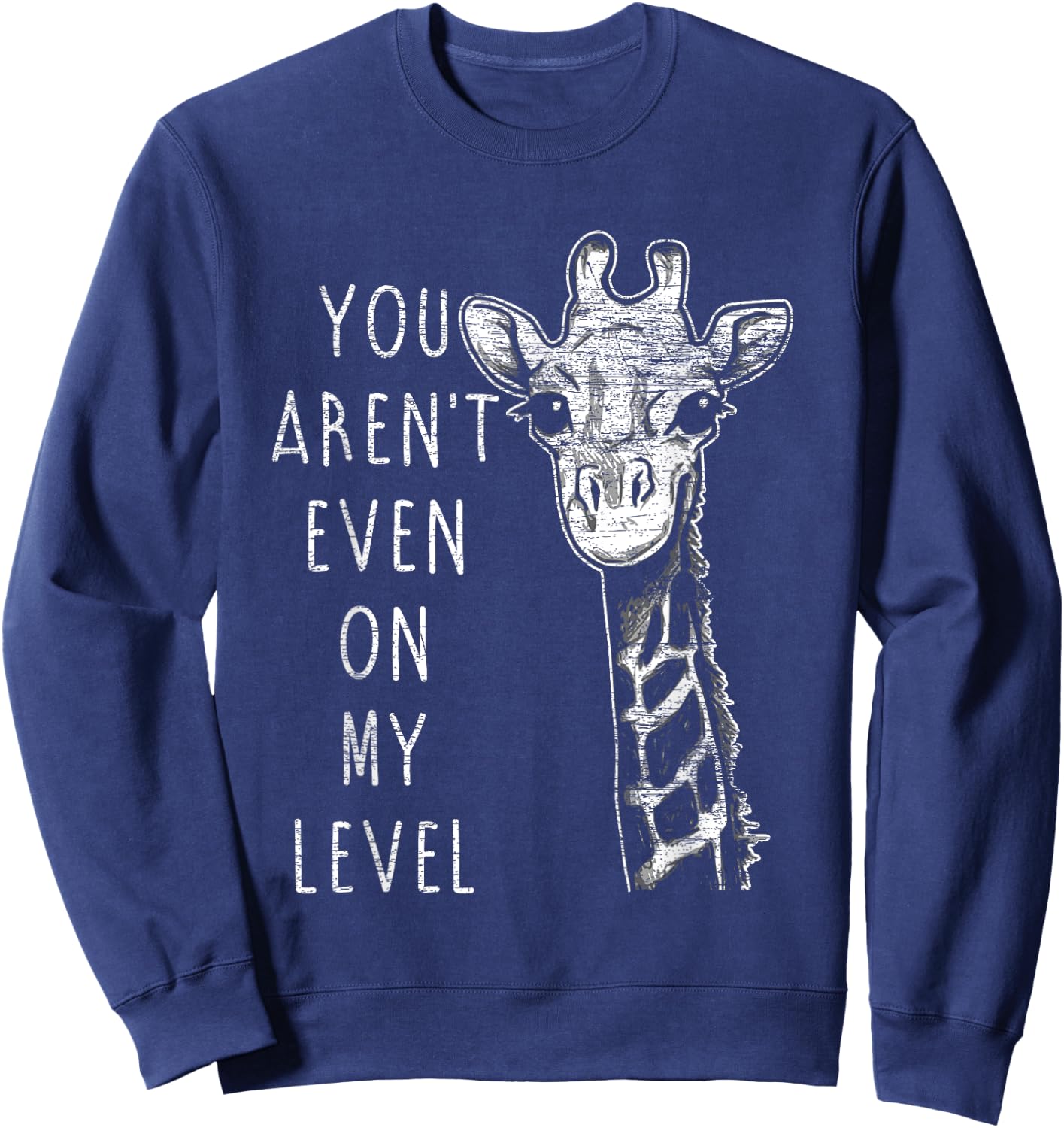 Funny Giraffe Sweatshirt - Sweatshirt | Navy