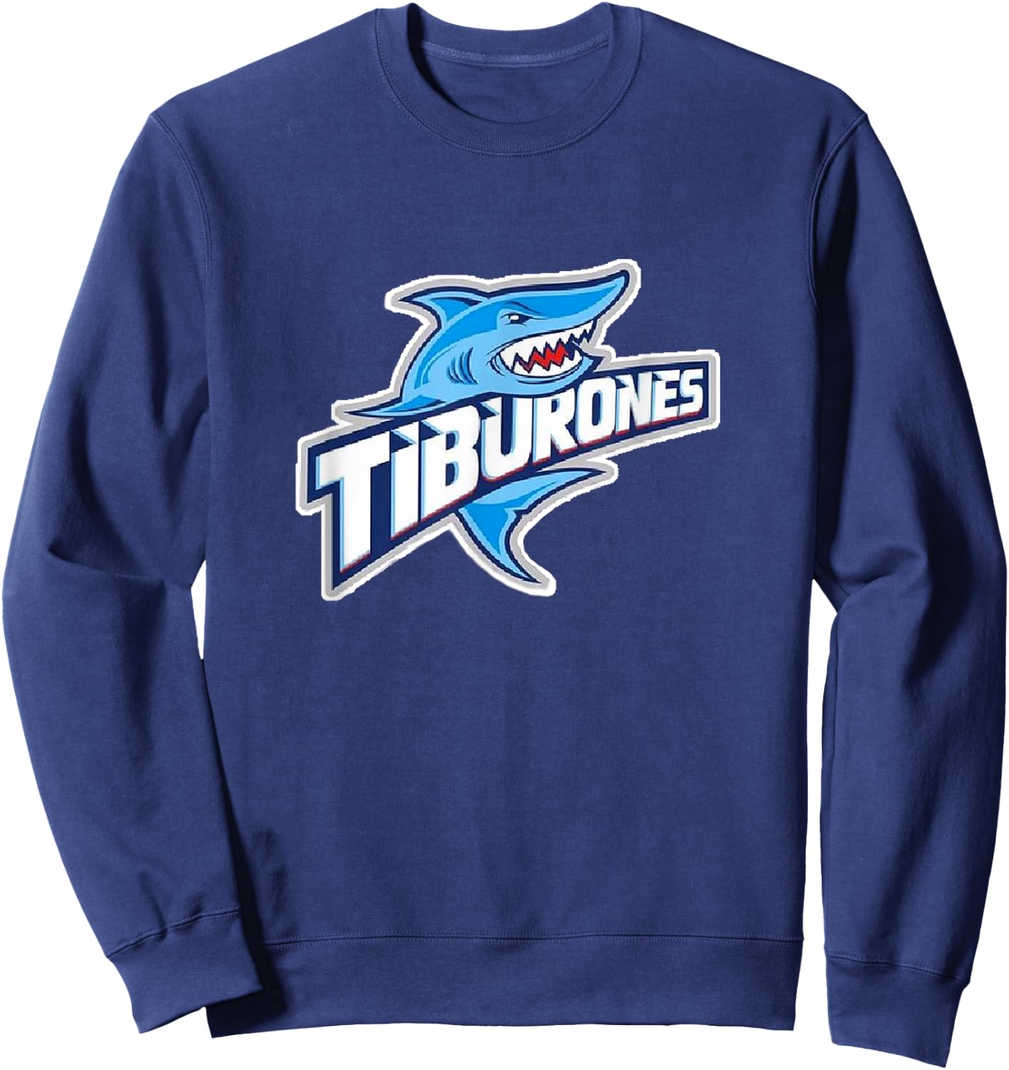 Puerto Penasco Tiburones Rocky Point Sharks Baseball Sweatshirt - Sweatshirt | Navy