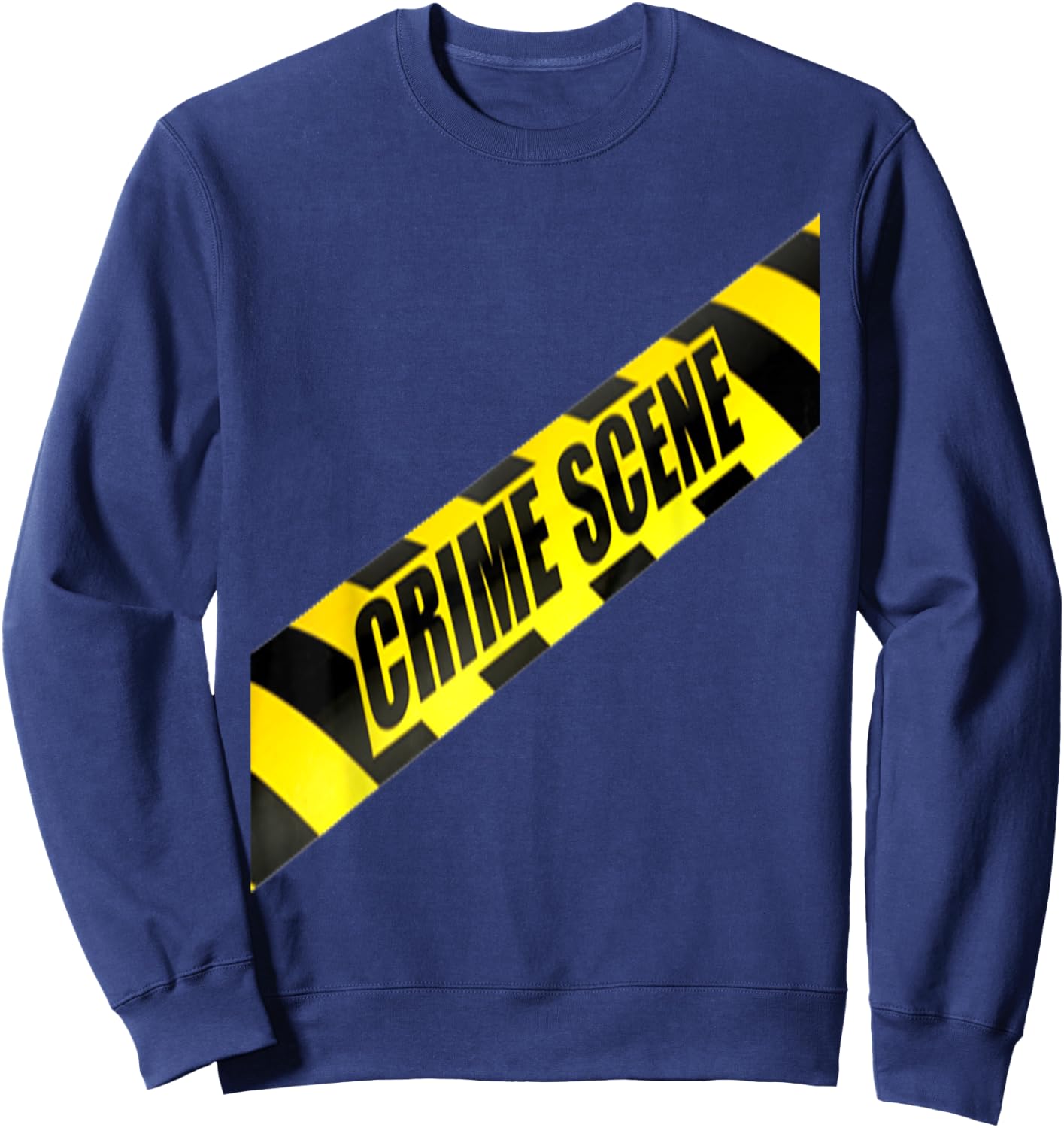 Crime Scene Forensic Tape Police Science Investigator Sweatshirt - Sweatshirt | Navy