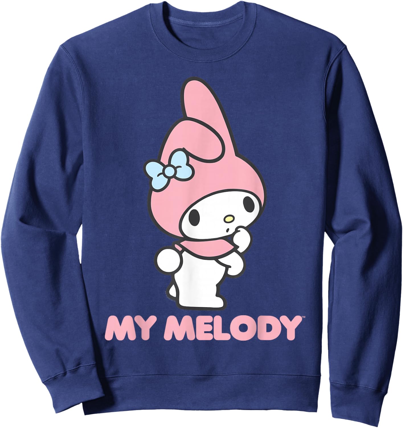 My Melody Backside Logo Shirt Sweatshirt - Sweatshirt | Navy