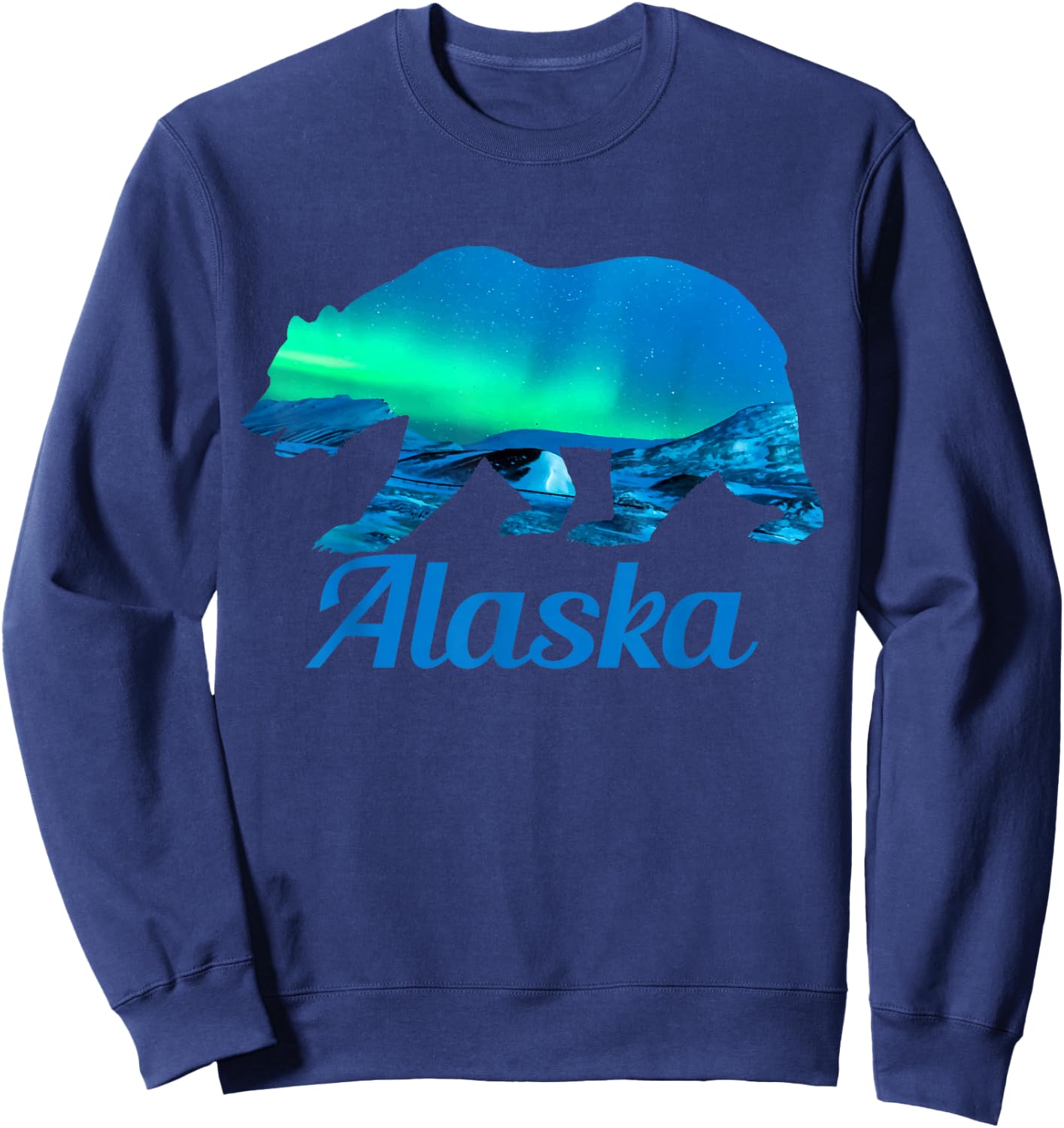 Alaska Grizzly Polar Bear Arctic Nature Winter Sweatshirt - Sweatshirt | Navy