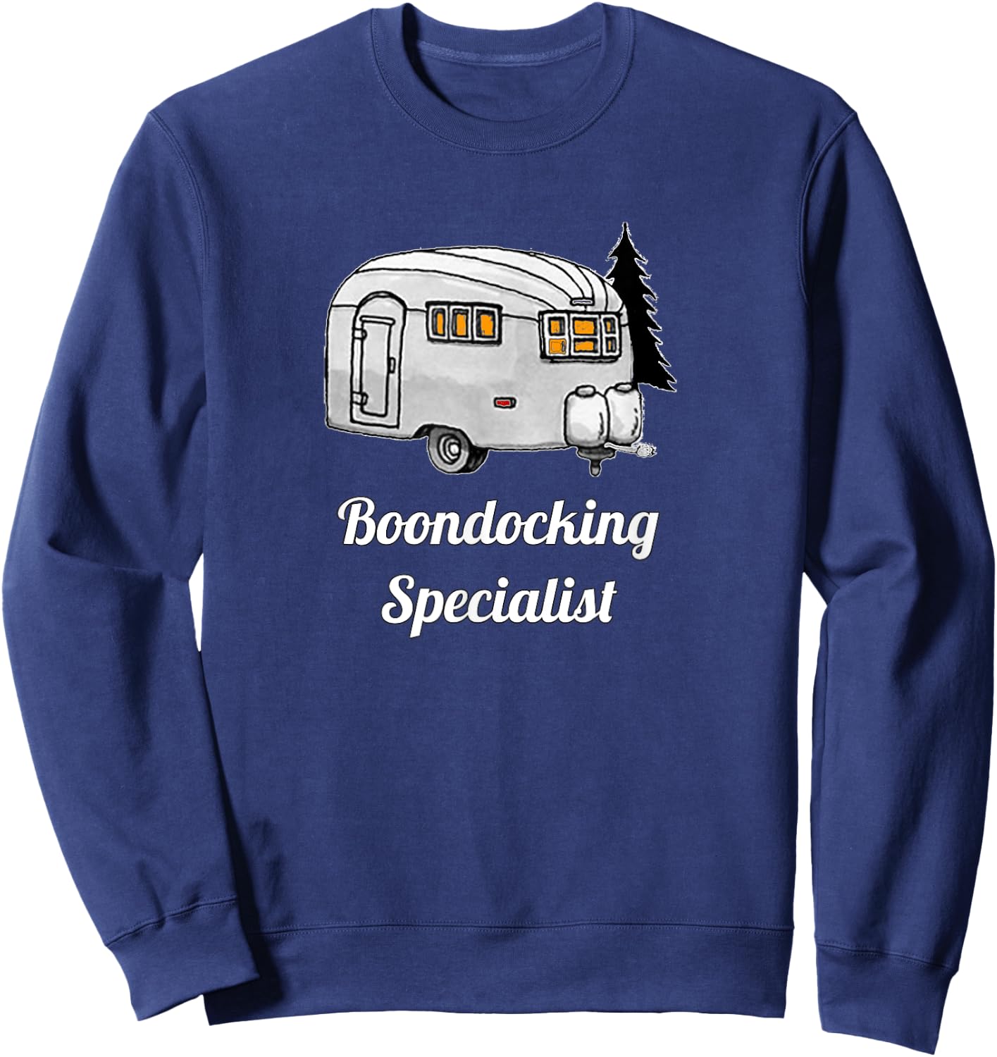 Boondocking Specialist Camping 4 Men & Women Sweatshirt - Sweatshirt | Navy