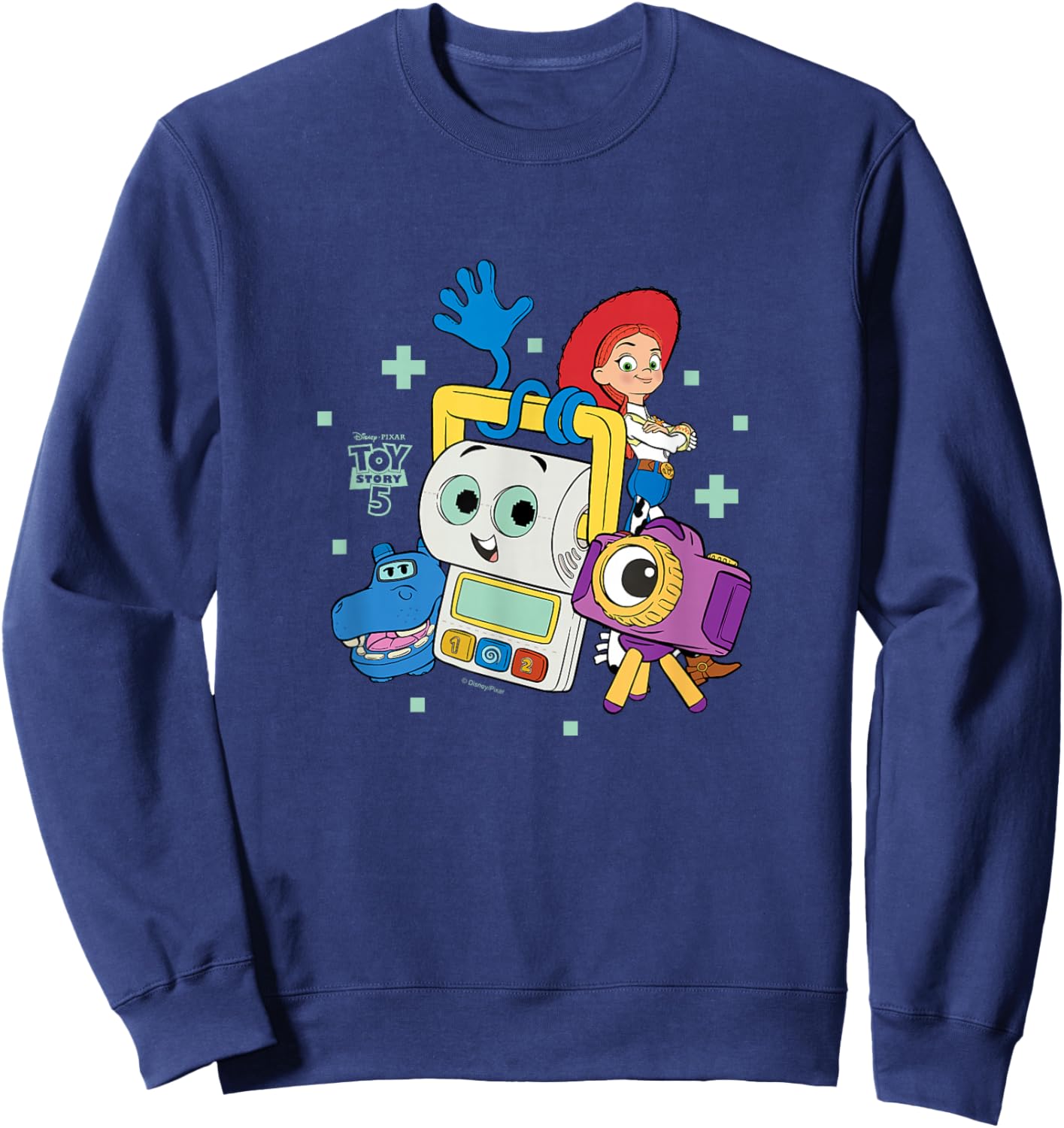 Toy Story 5 - Jessie Atlas Snappy Smarty Pants Group Sweatshirt - Sweatshirt | Navy
