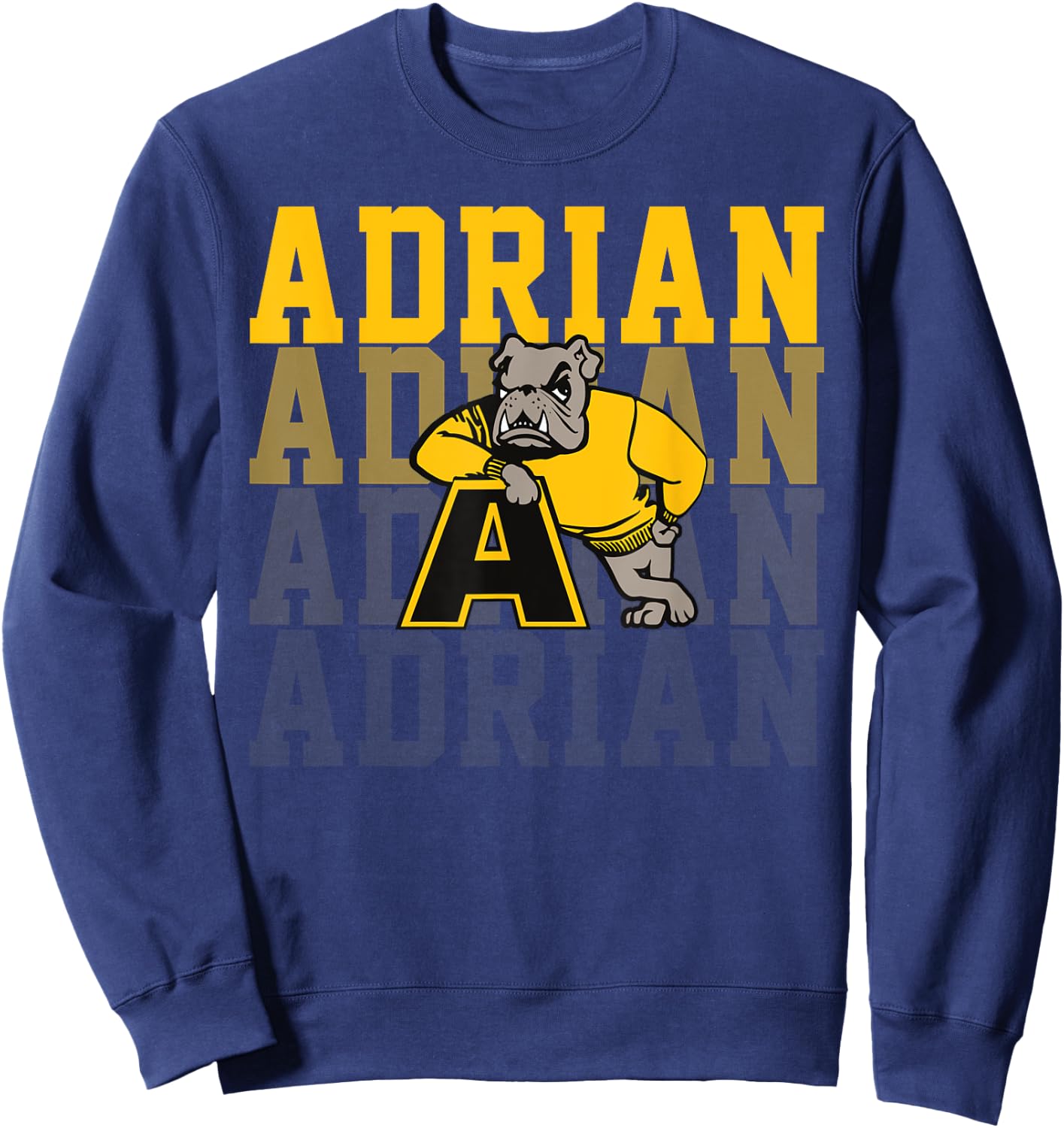 Adrian College Retro Vintage Design Women Boy Girl Sweatshirt - Sweatshirt | Navy