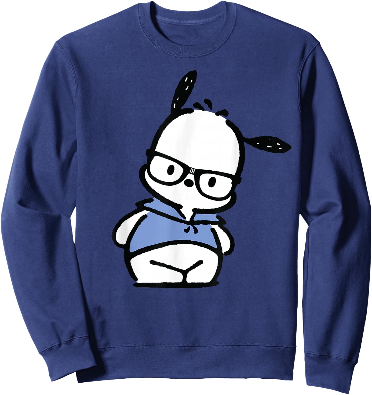 Pochacco Nerd Glasses Sweatshirt - Sweatshirt | Navy