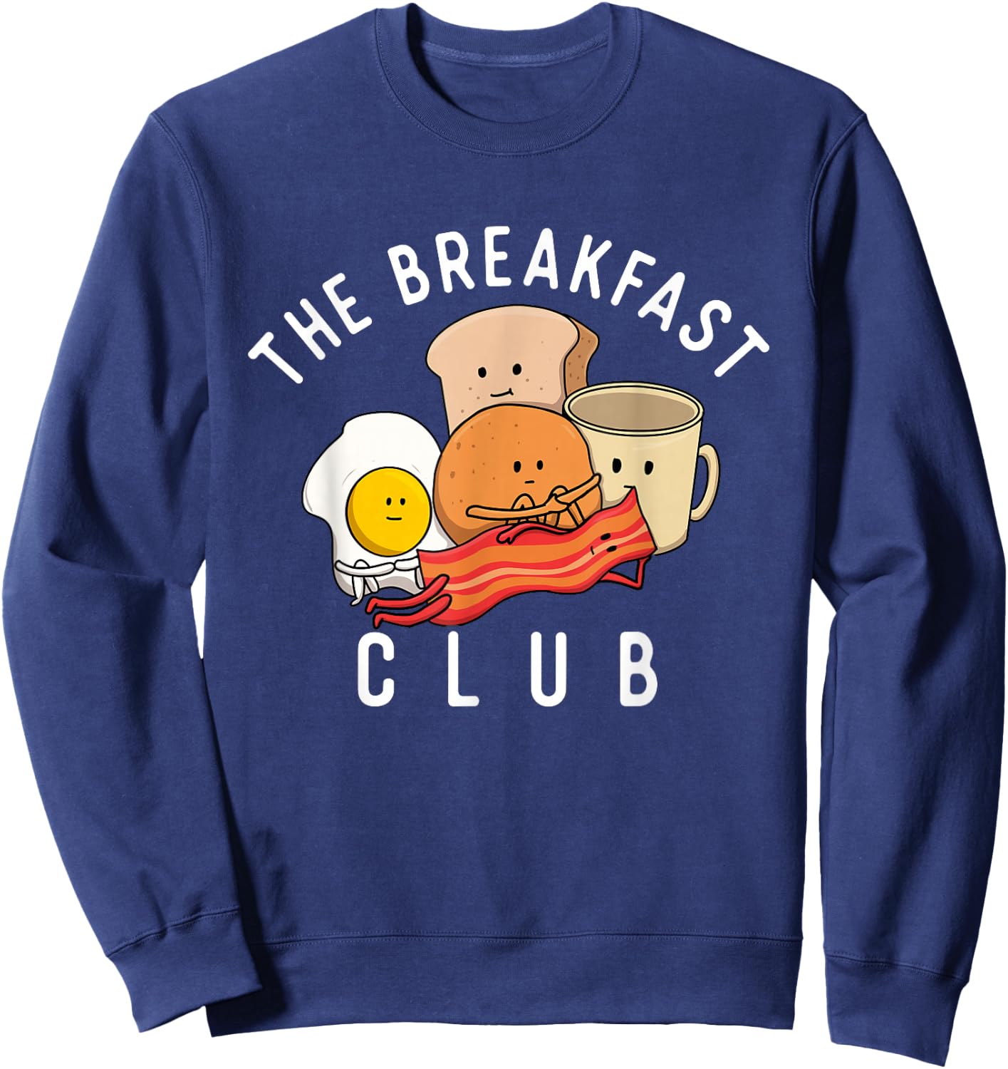 The Breakfast Club - Bacon Lover BBQ Pork Grilling Sweatshirt - Sweatshirt | Navy