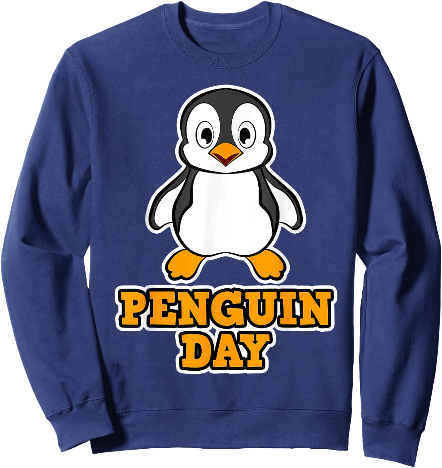 Penguin design - Penguin Day Sweatshirt - Sweatshirt | Navy