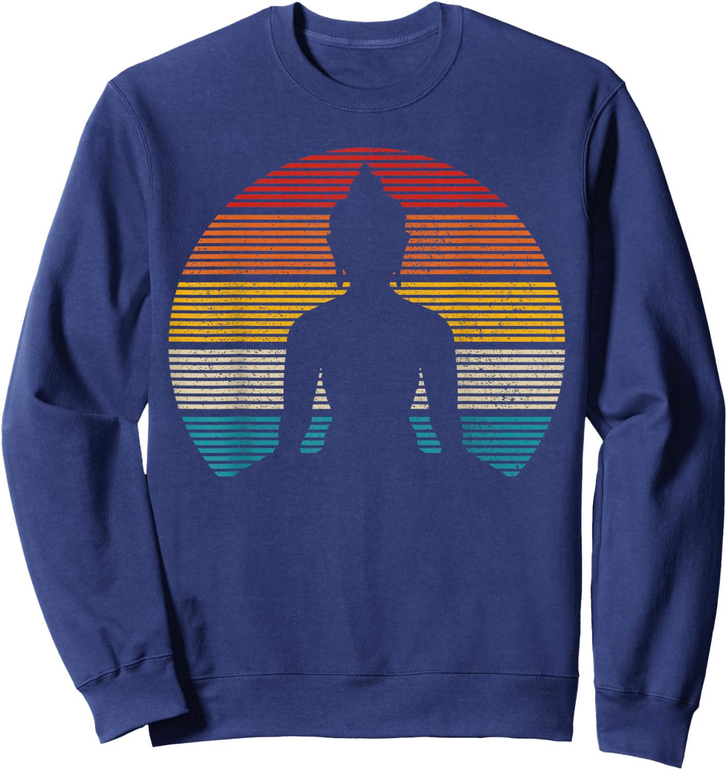 Vintage Buddha Buddhism Zen Spiritual Yoga Meditation Sweatshirt - Sweatshirt | Navy