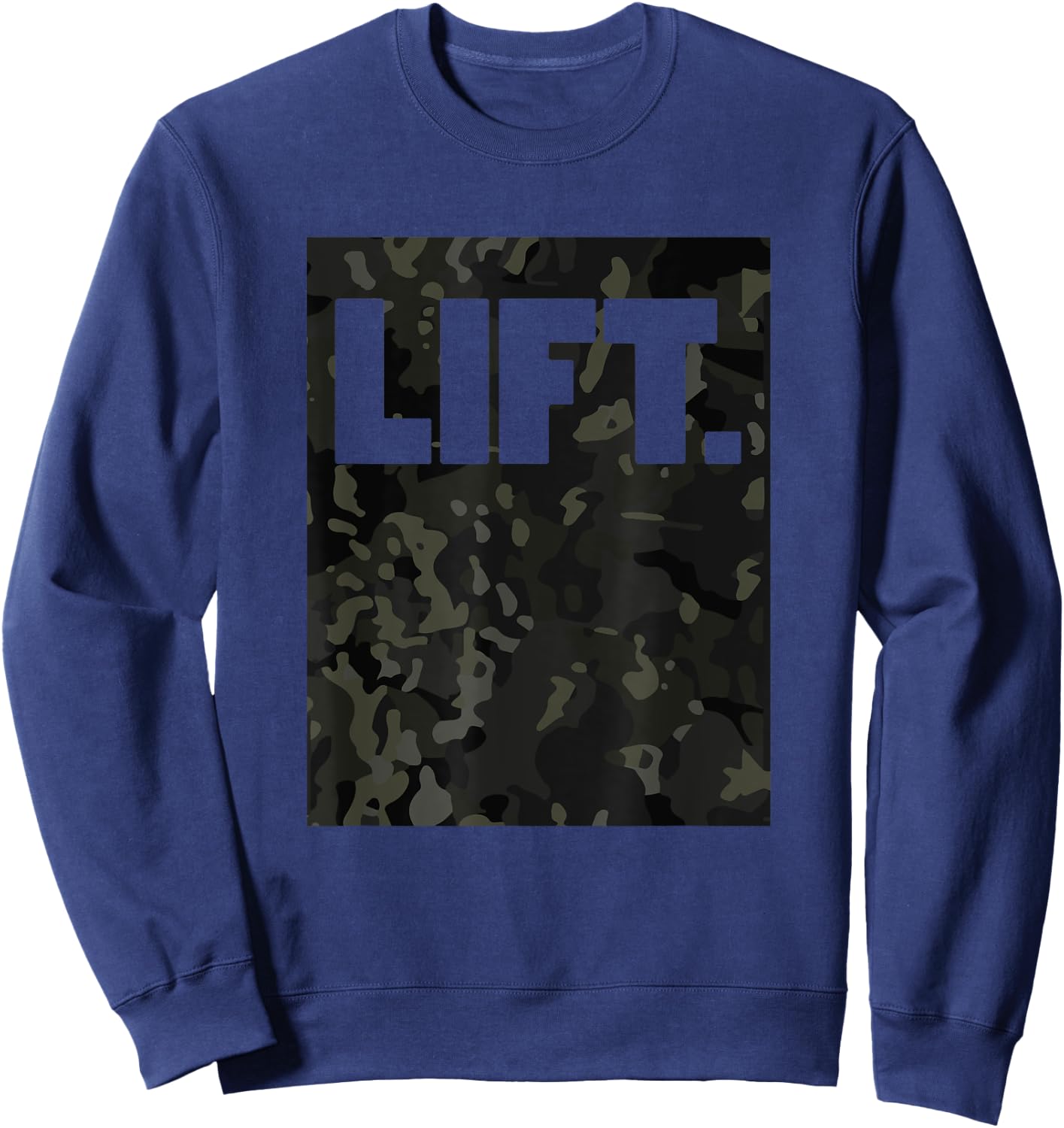 Camo black Multi Gym for Weightlifters & bodybuilder Sweatshirt - Sweatshirt | Navy