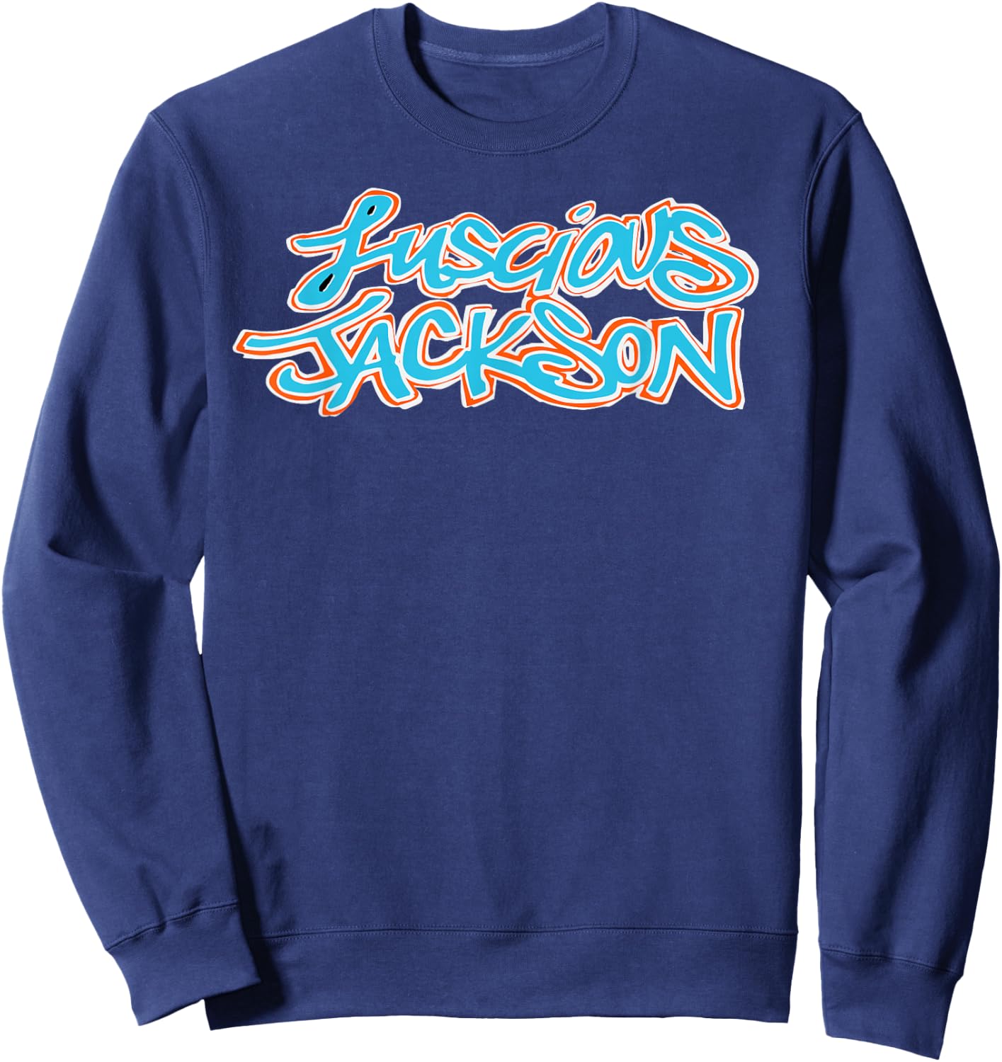Luscious Jackson shirts OFFICIAL original graffiti logo Sweatshirt - Sweatshirt | Navy