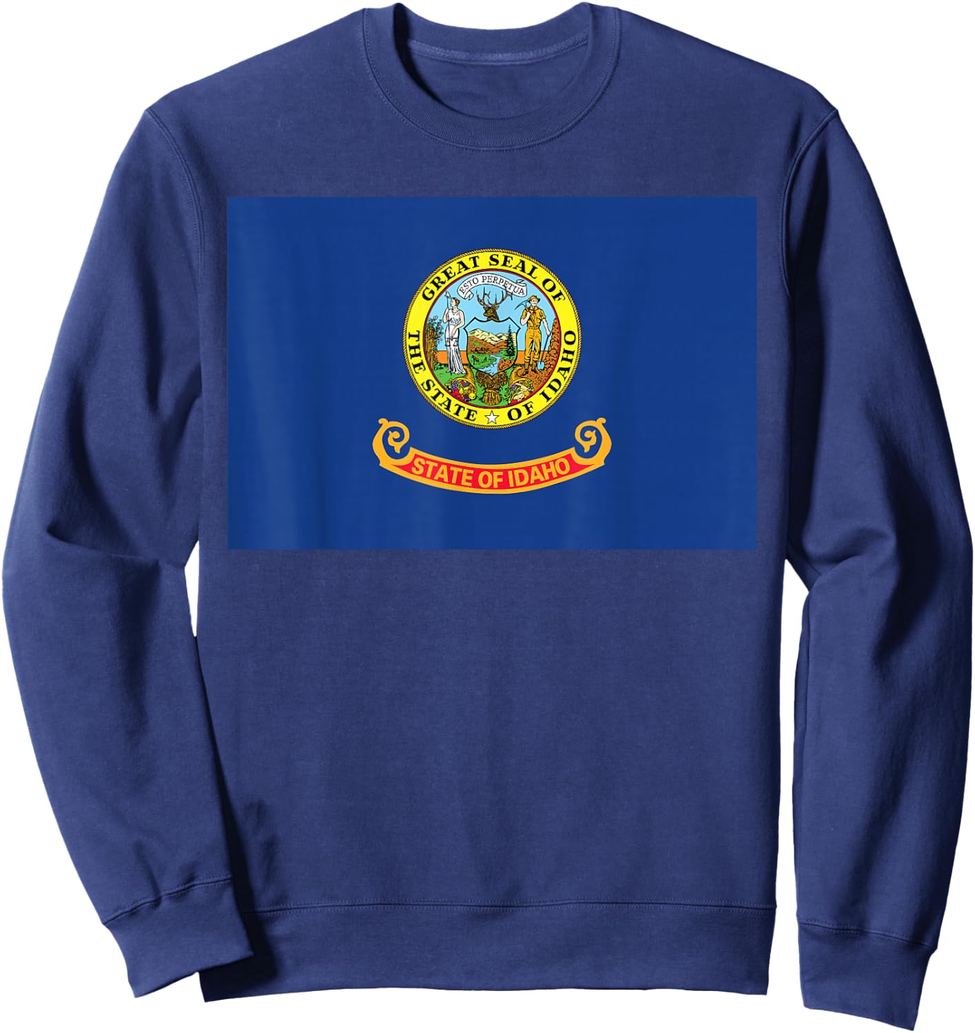 Idaho State Flag Sweatshirt - Sweatshirt | Navy