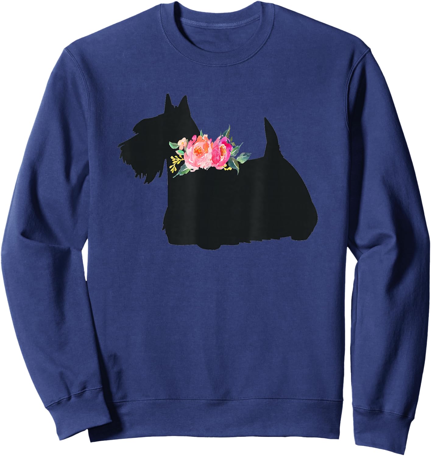 Scottish Terrier Scottie Dog Sweatshirt - Sweatshirt | Navy