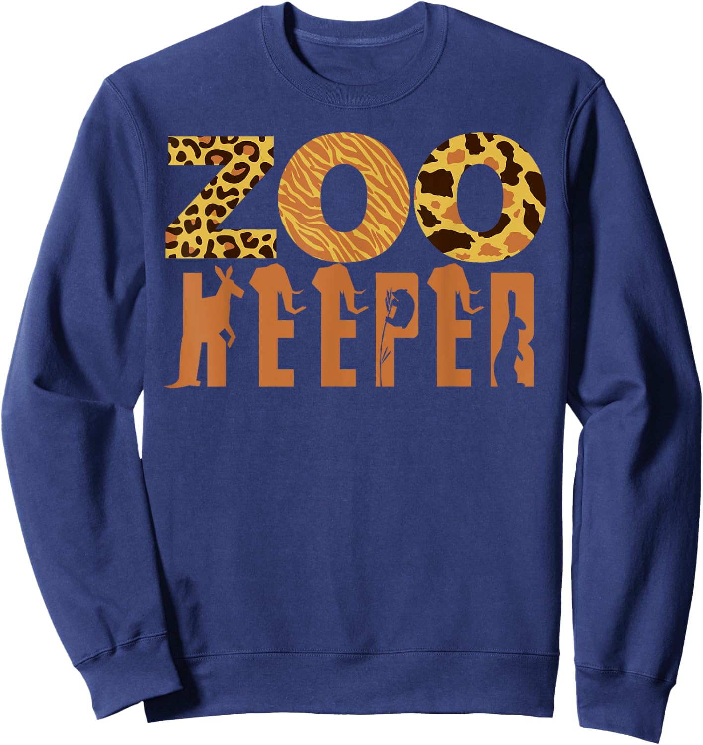 Zoo Keeper Animal Love Shirt Jungle Safari Explorer DIY Gift Sweatshirt - Sweatshirt | Navy