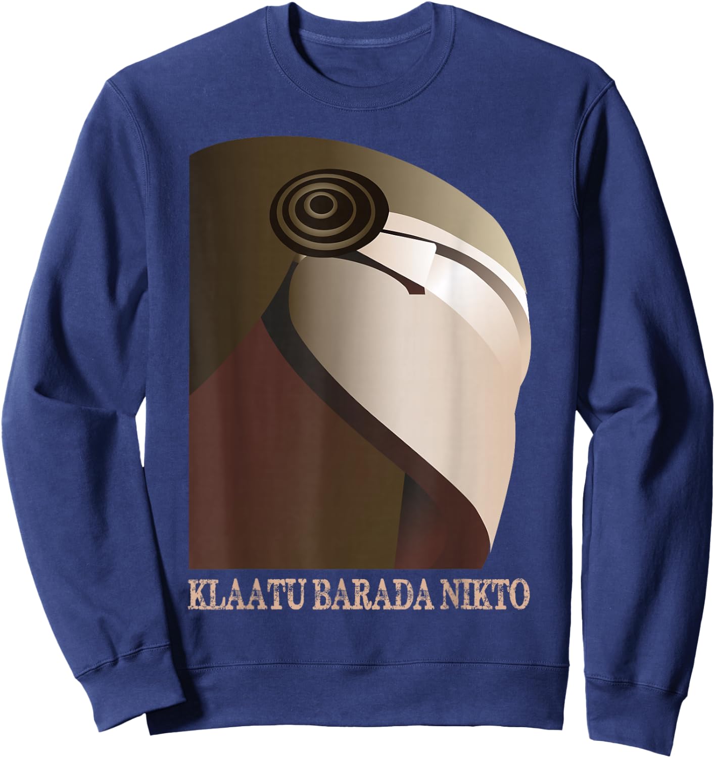 Klaatu Barada Nikto Robot SiFi Sweatshirt - Sweatshirt | Navy