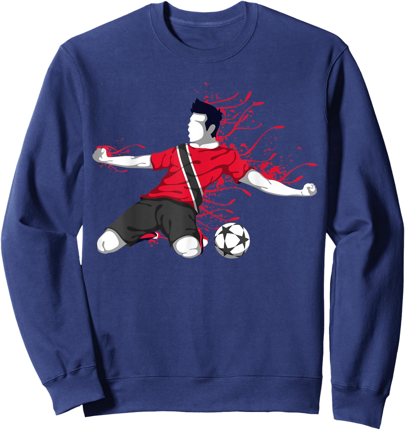 Trinidad and Tobago Soccer Trinidadian Flag Football Lovers Sweatshirt - Sweatshirt | Navy