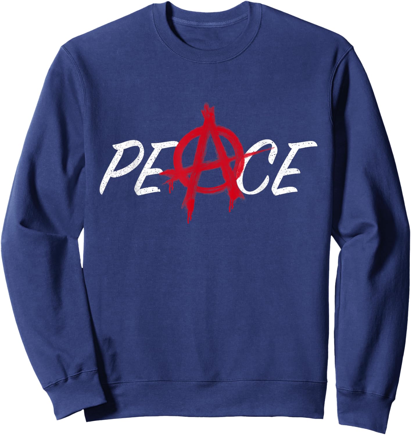 Peace Anarchy Symbol for World Peace Sweatshirt - Sweatshirt | Navy