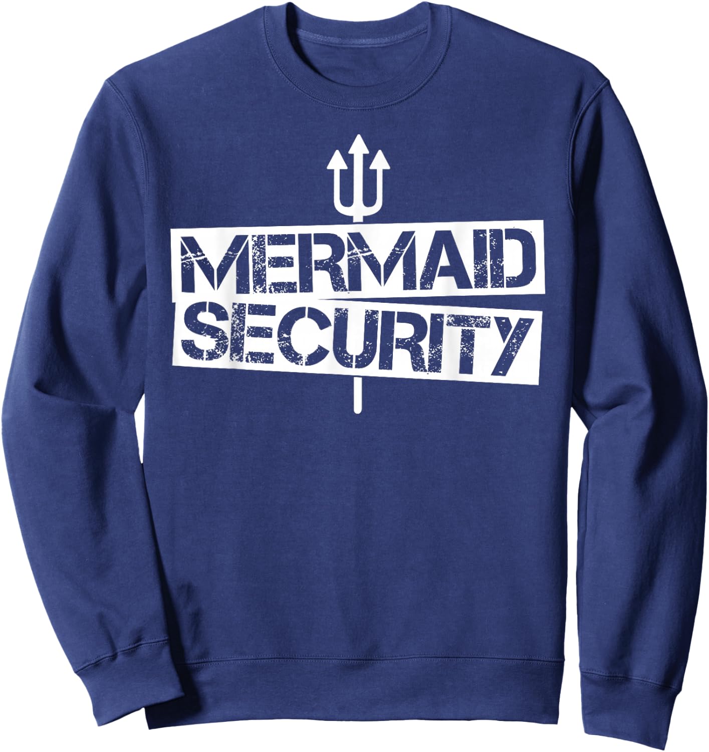 Mermaid Security Shirt Men Boys Swim Team Gift Swimmer Sweatshirt - Sweatshirt | Navy