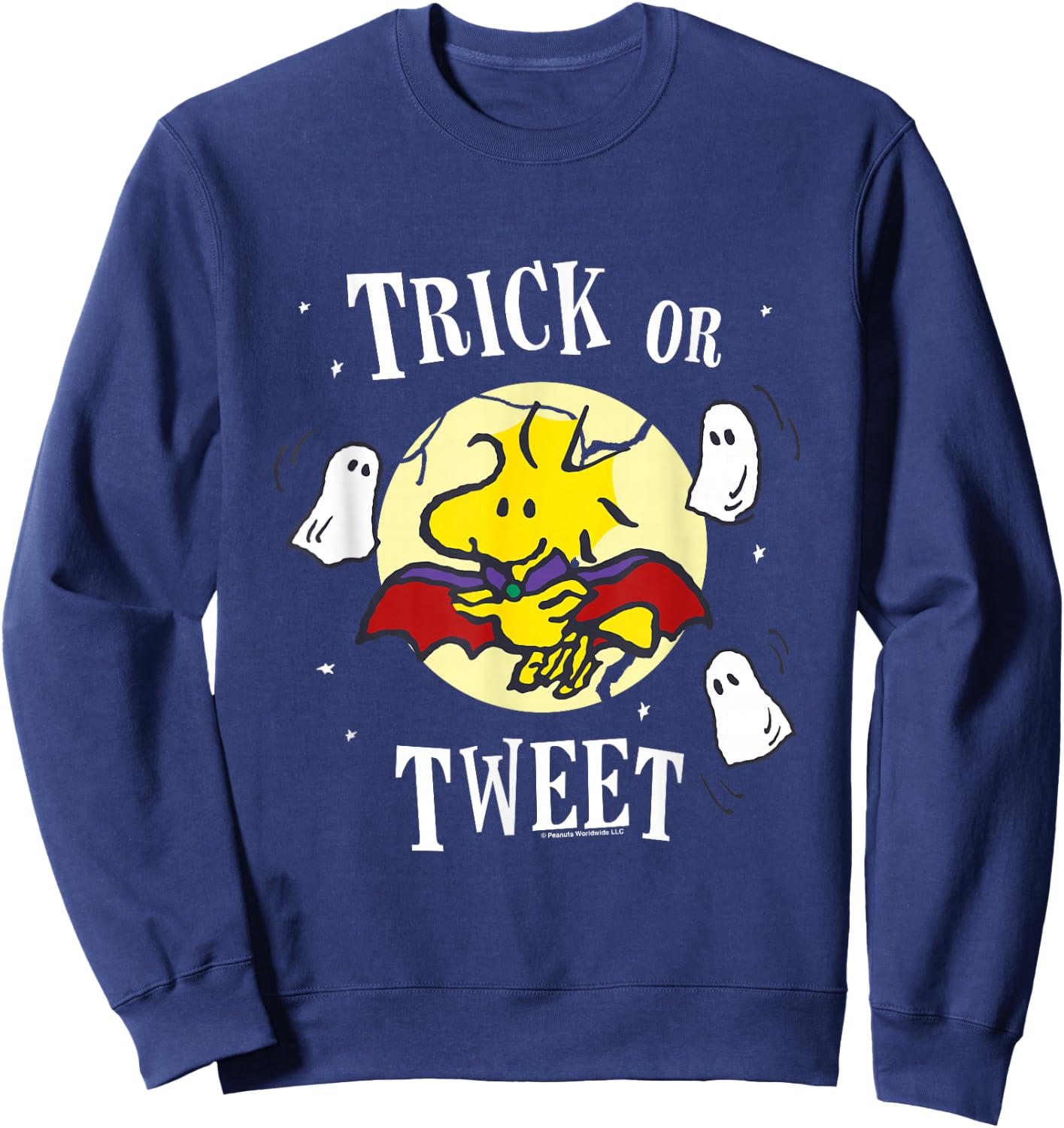 Peanuts Halloween Trick Or Tweet Woodstock Sweatshirt - Sweatshirt | Navy