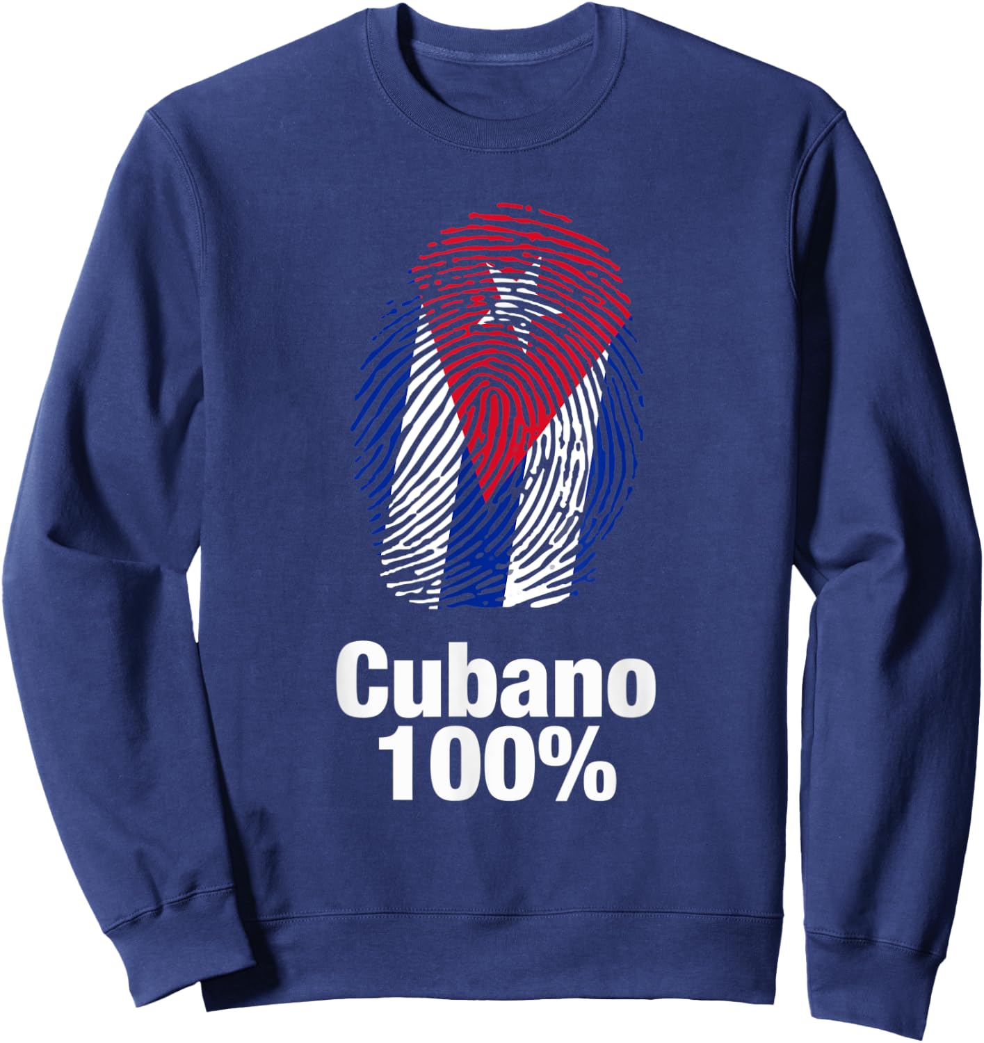 Cubano cien por ciento Sweatshirt - Sweatshirt | Navy