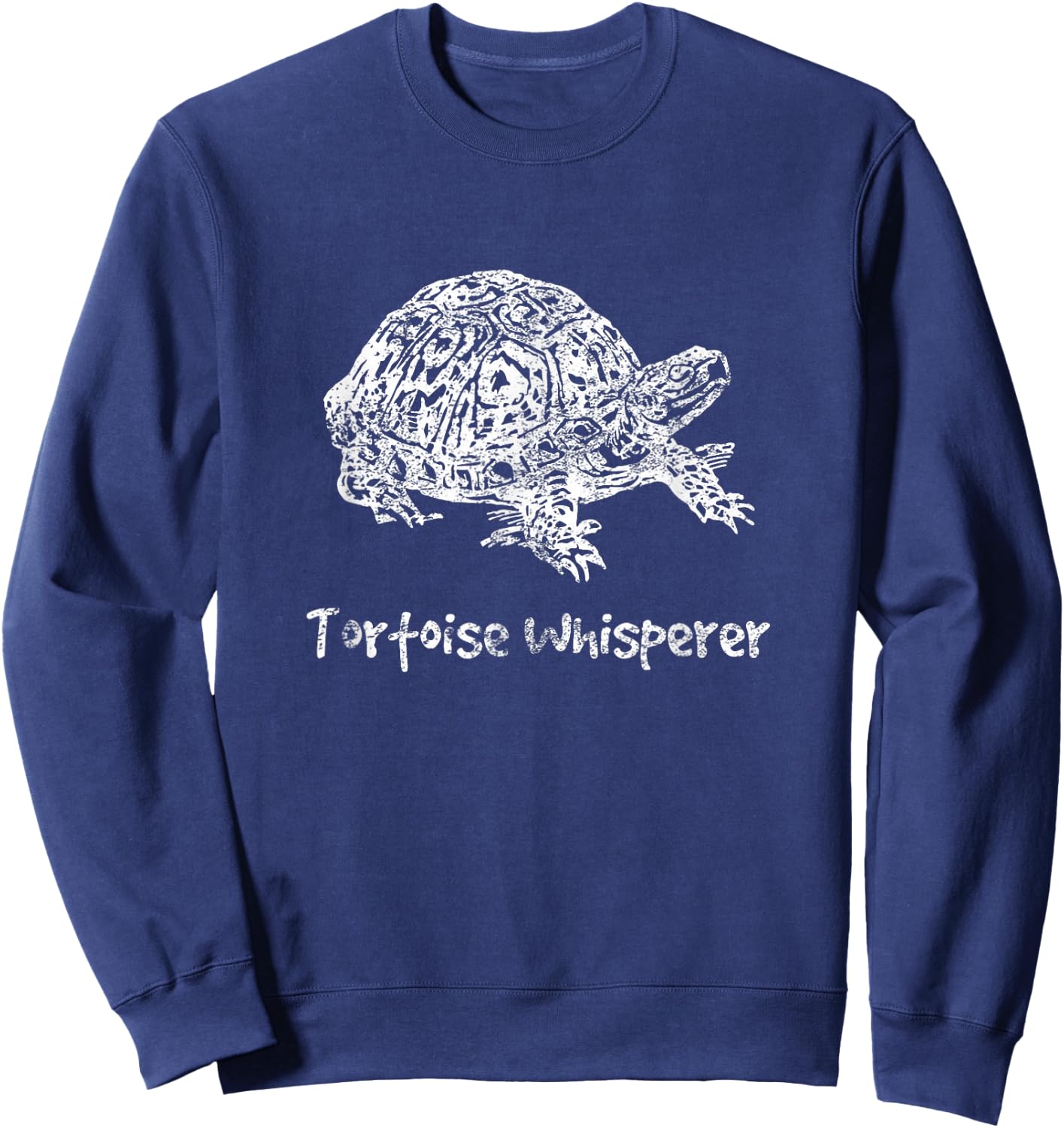 Tortoise whisperer turtle lover conservation rescue Sweatshirt - Sweatshirt | Navy