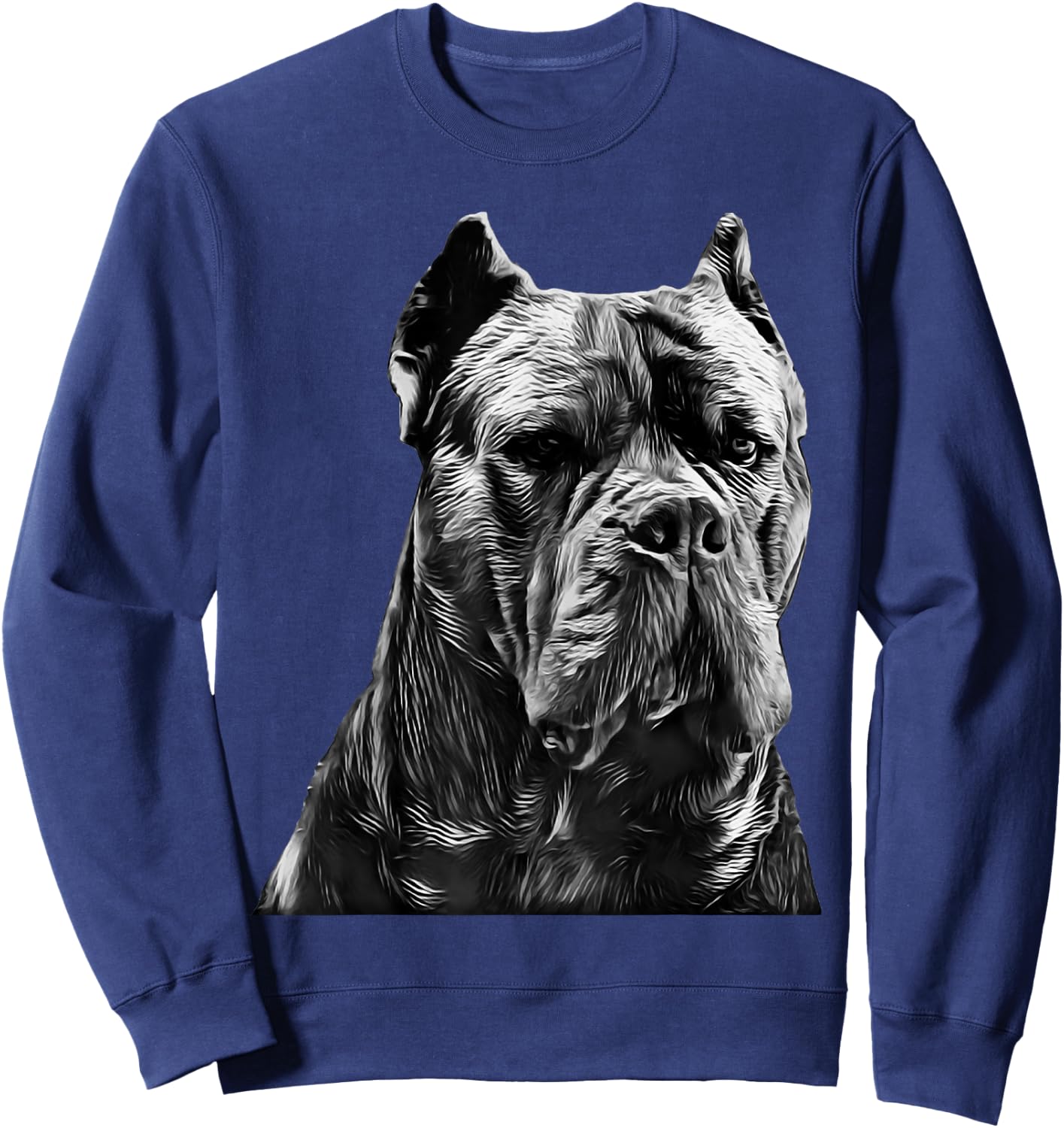 Italian Mastiff Head Cane Corso Dog Sweatshirt - Sweatshirt | Navy